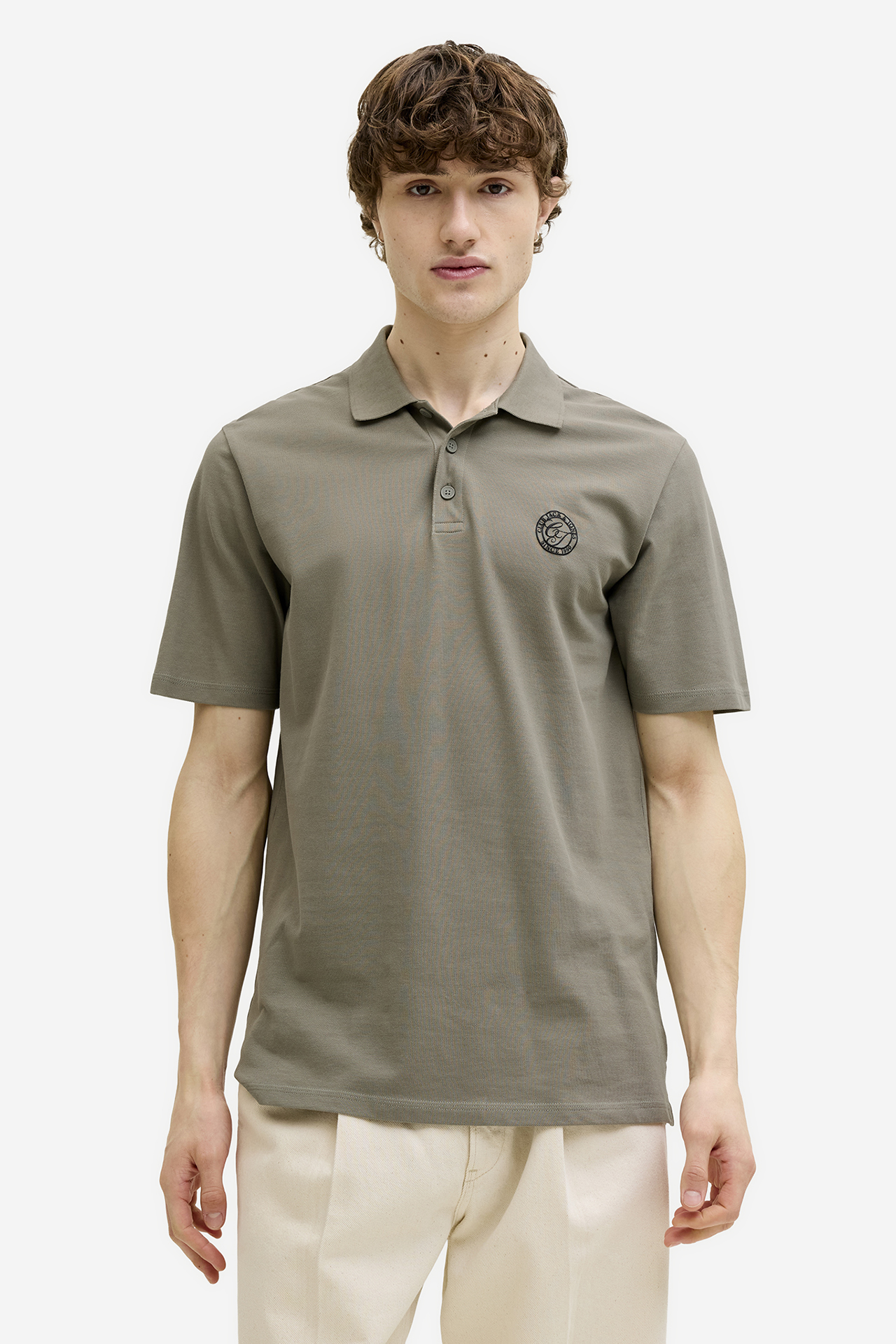 T-shirt JACK&JONES 12288108-Vetiver Zielony