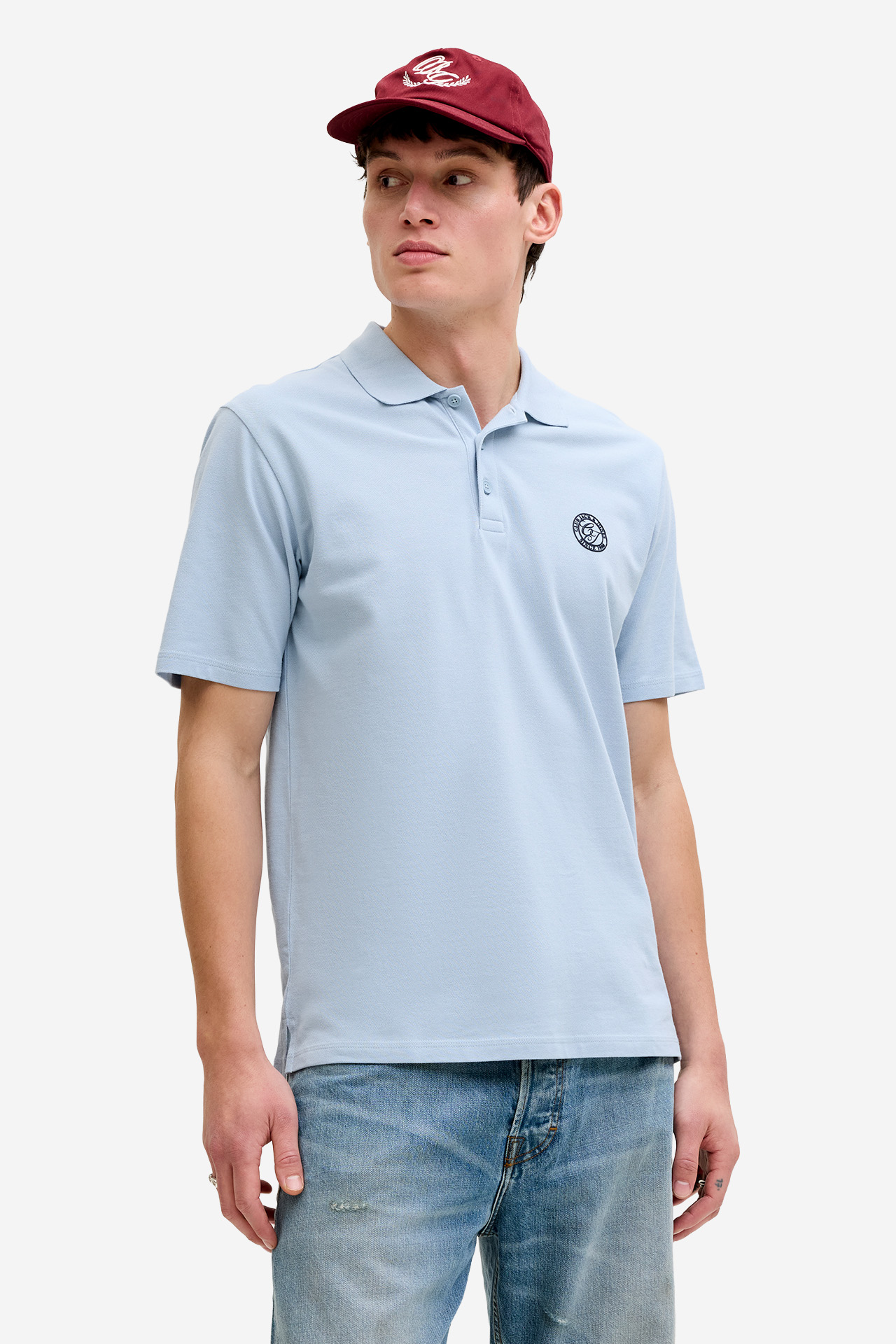T-shirt JACK&JONES 12288108-Celestial Blue Niebieski jasny