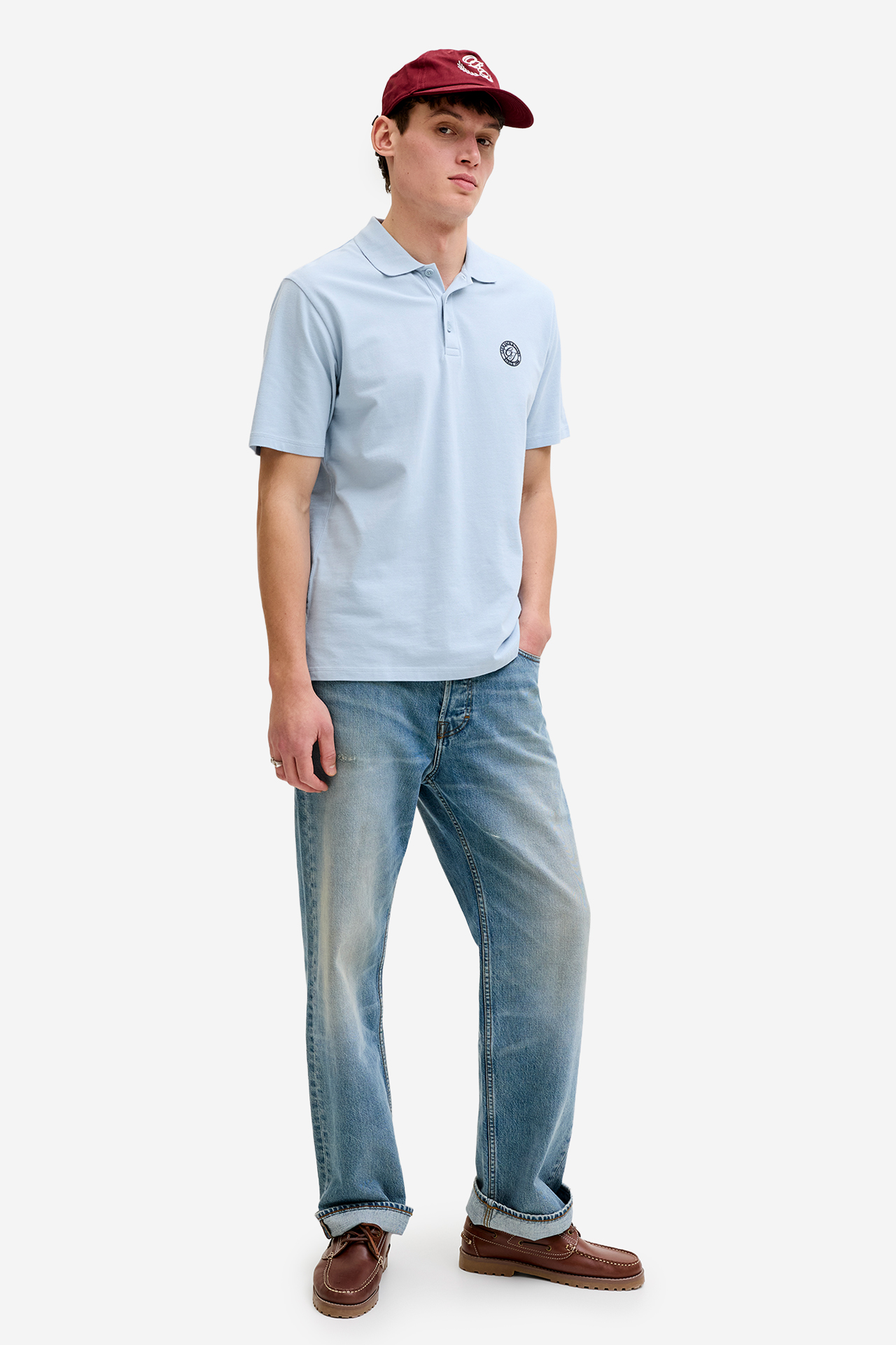 T-shirt JACK&JONES 12288108-Celestial Blue Niebieski jasny