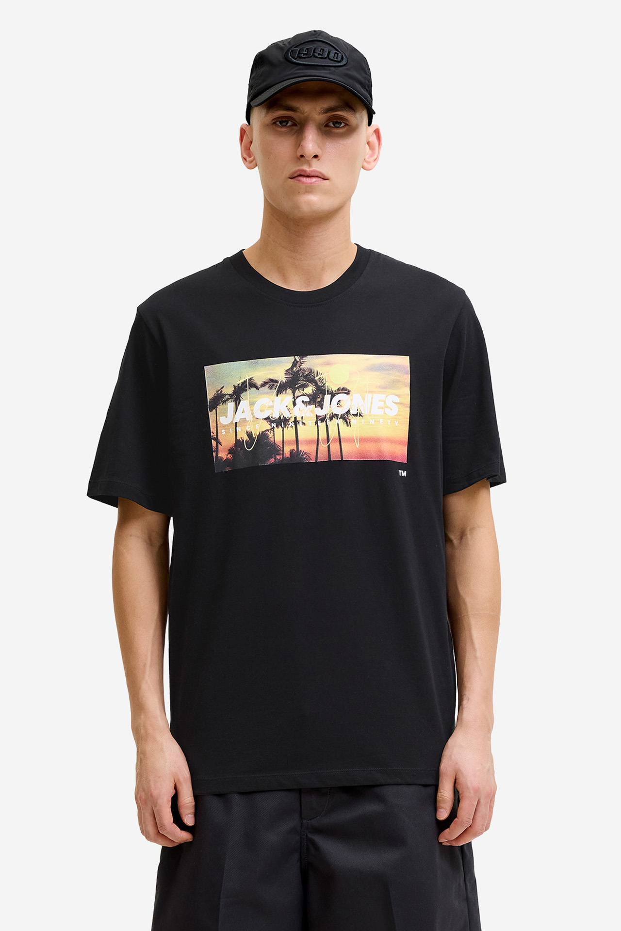 T-shirt JACK&JONES 12288112-Black Czarny