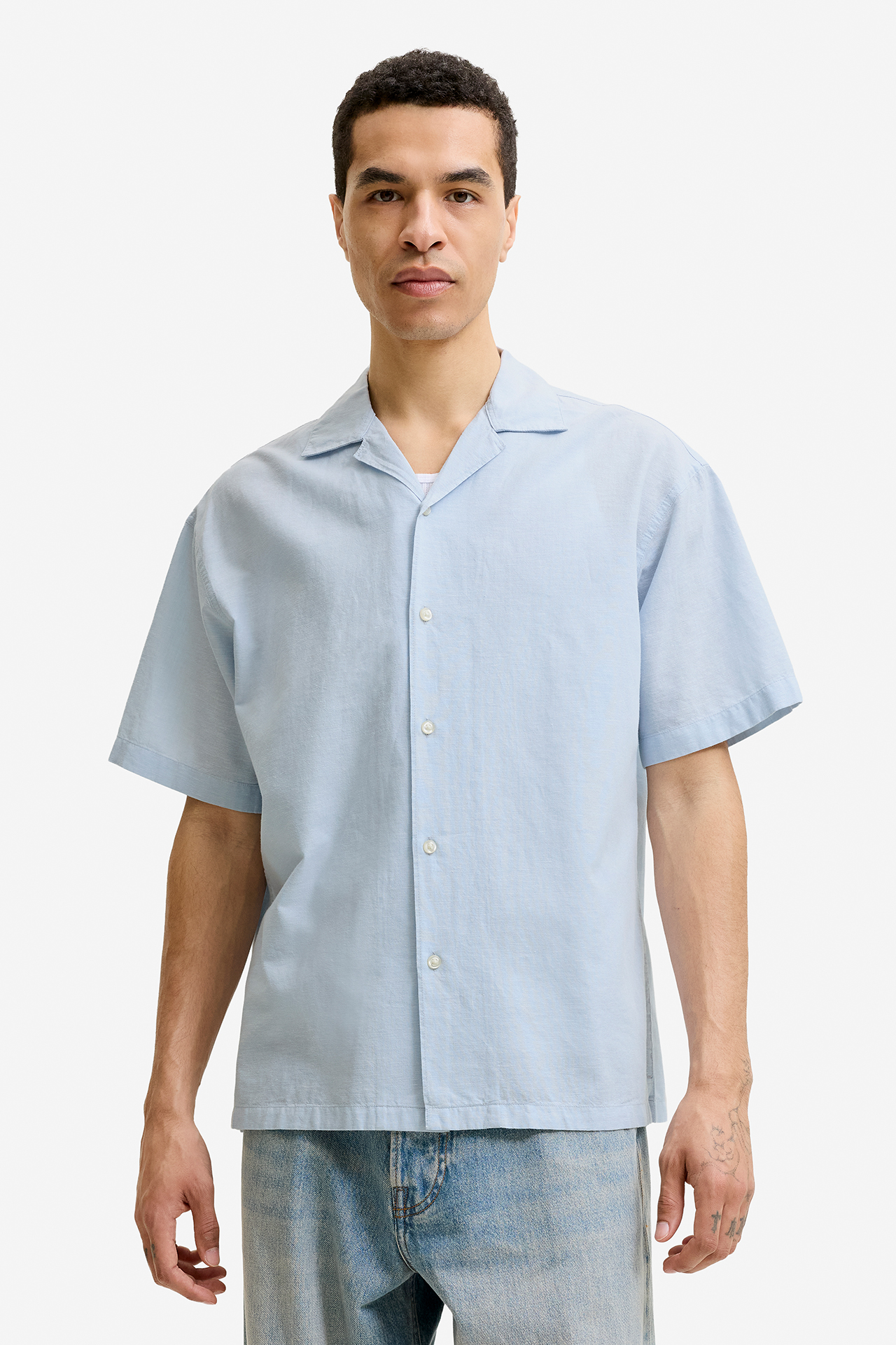 Koszula JACK&JONES 12288594-Celestial Blue Niebieski jasny