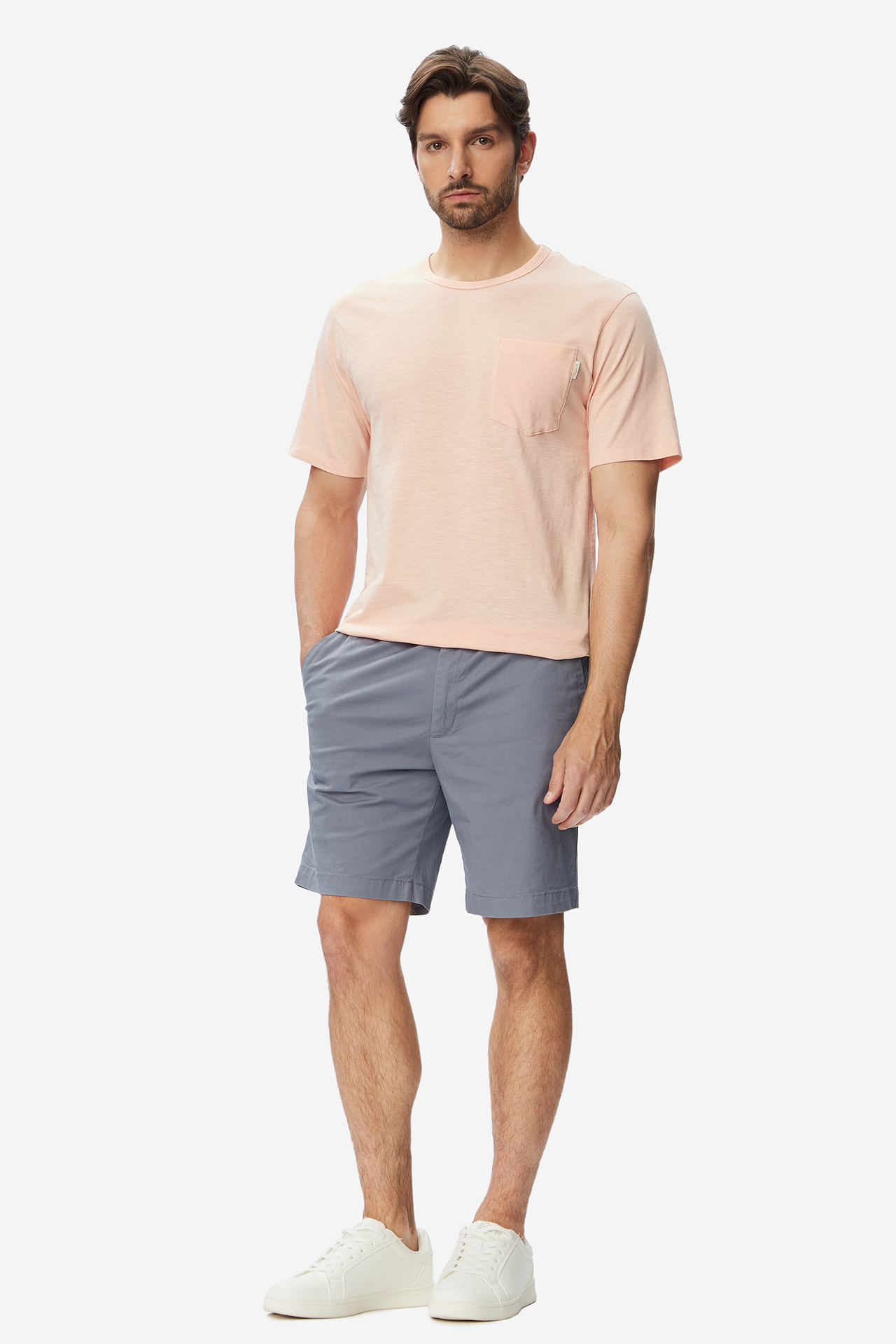 T-shirt JACK&JONES 12295066-Peach Melba Pomarańczowy