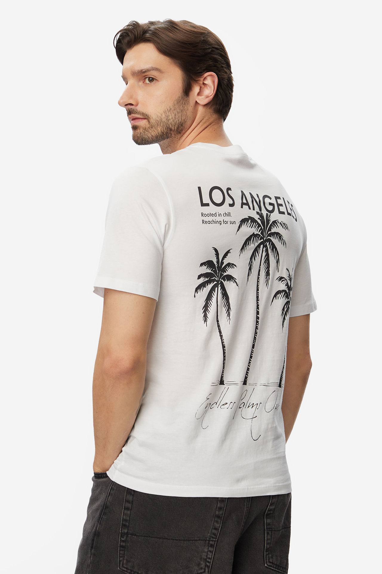 T-shirt JACK&JONES 12297701-Bright White Biały