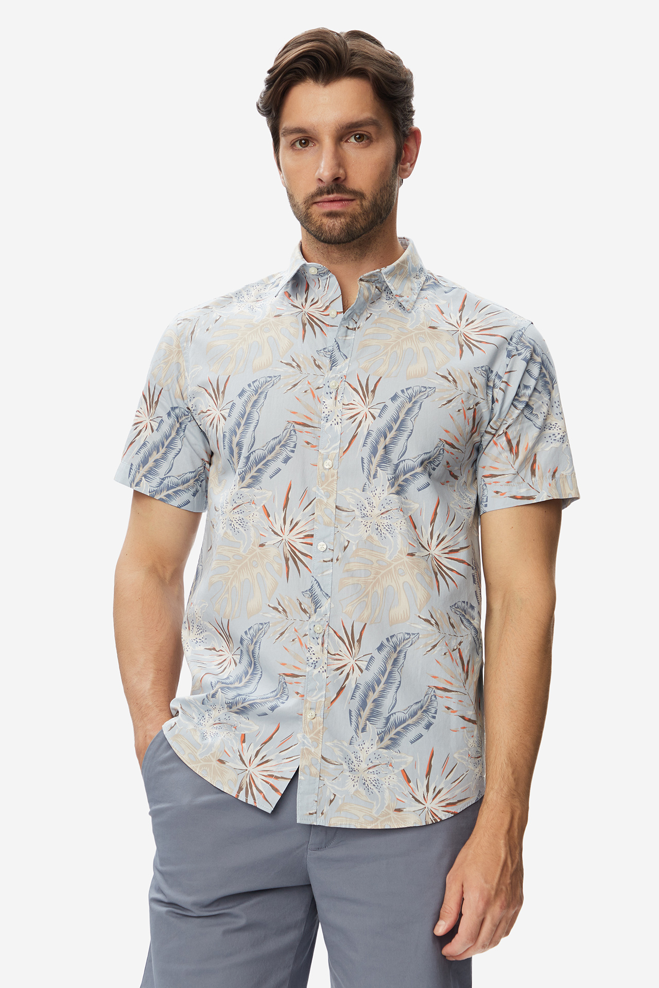 Koszula JACK&JONES 12289667-Celestial Blue Niebieski jasny