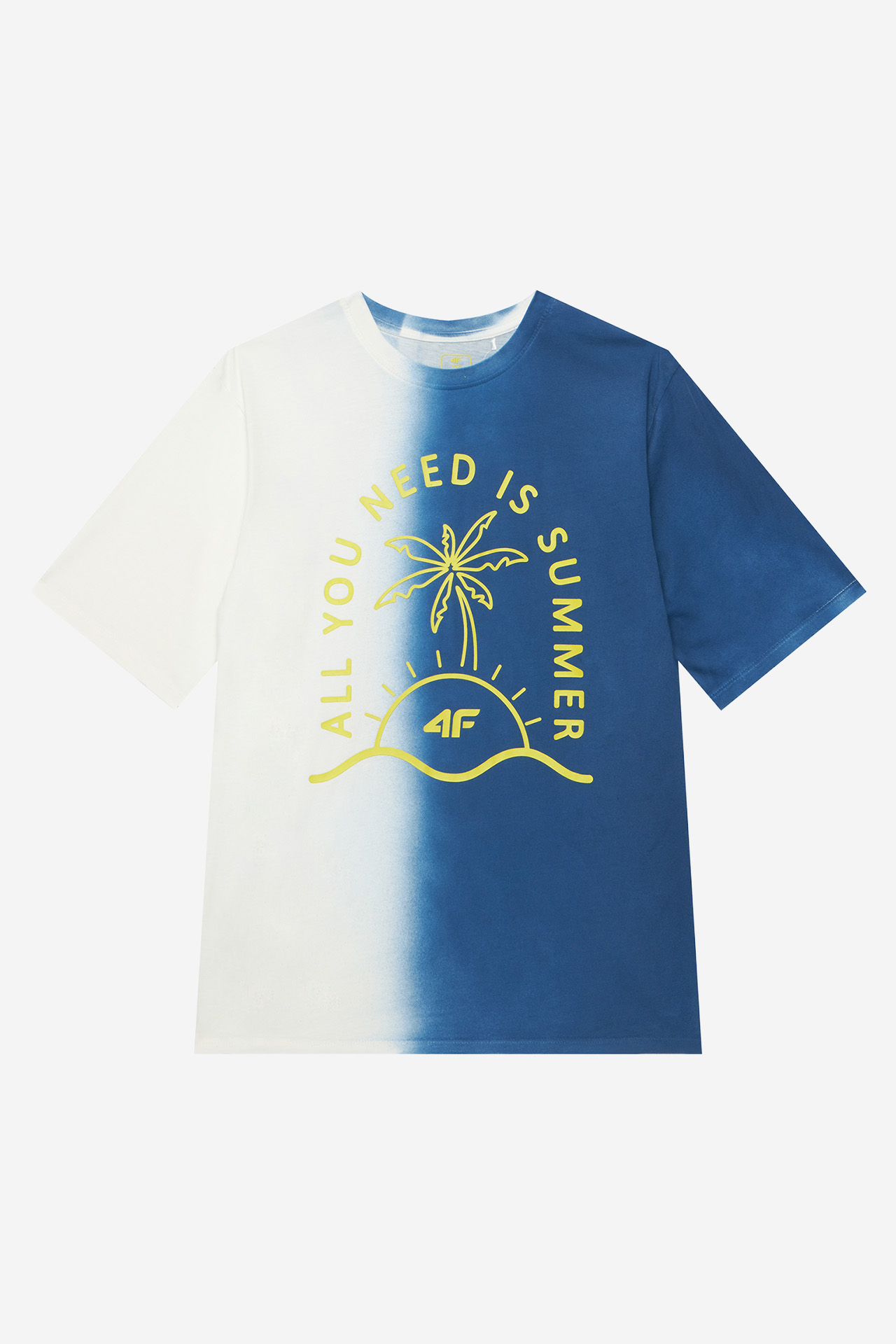 T-shirt 4F 4FJWSS26TTSHM3286-36S Niebieski