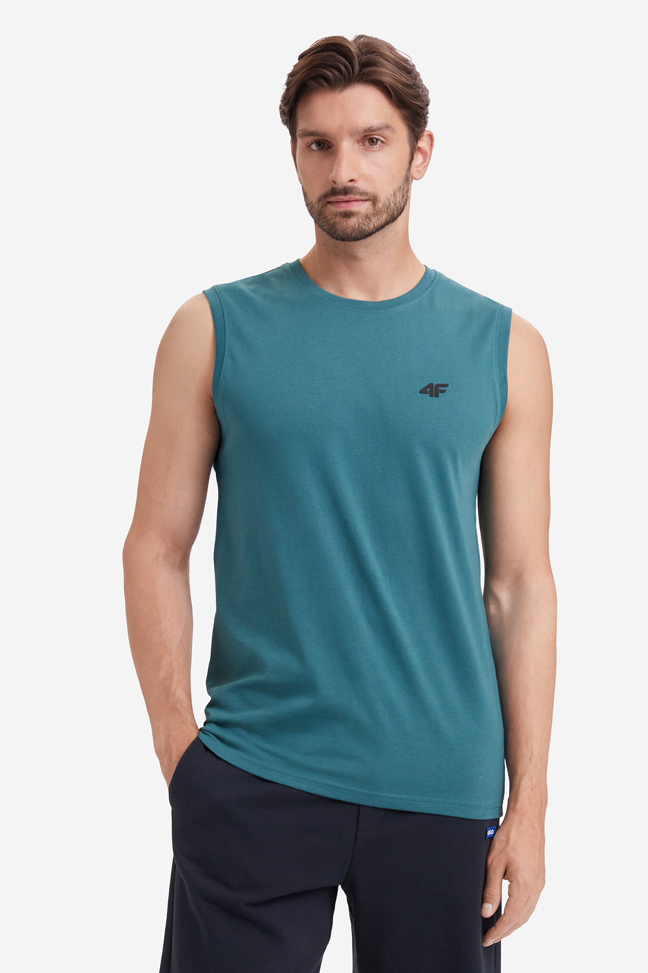 Tank top 4F 4FWSS26TSLEM226 Zielony