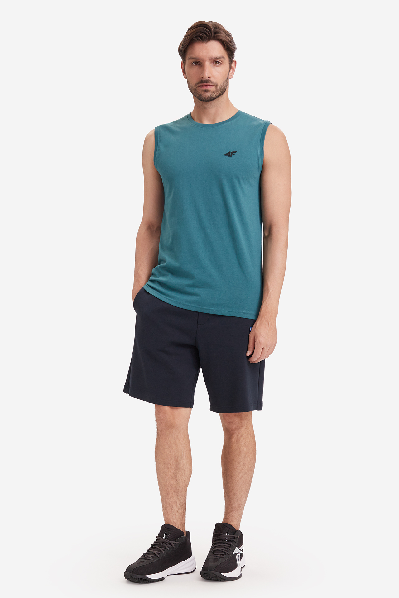 Tank top 4F 4FWSS26TSLEM226 Zielony
