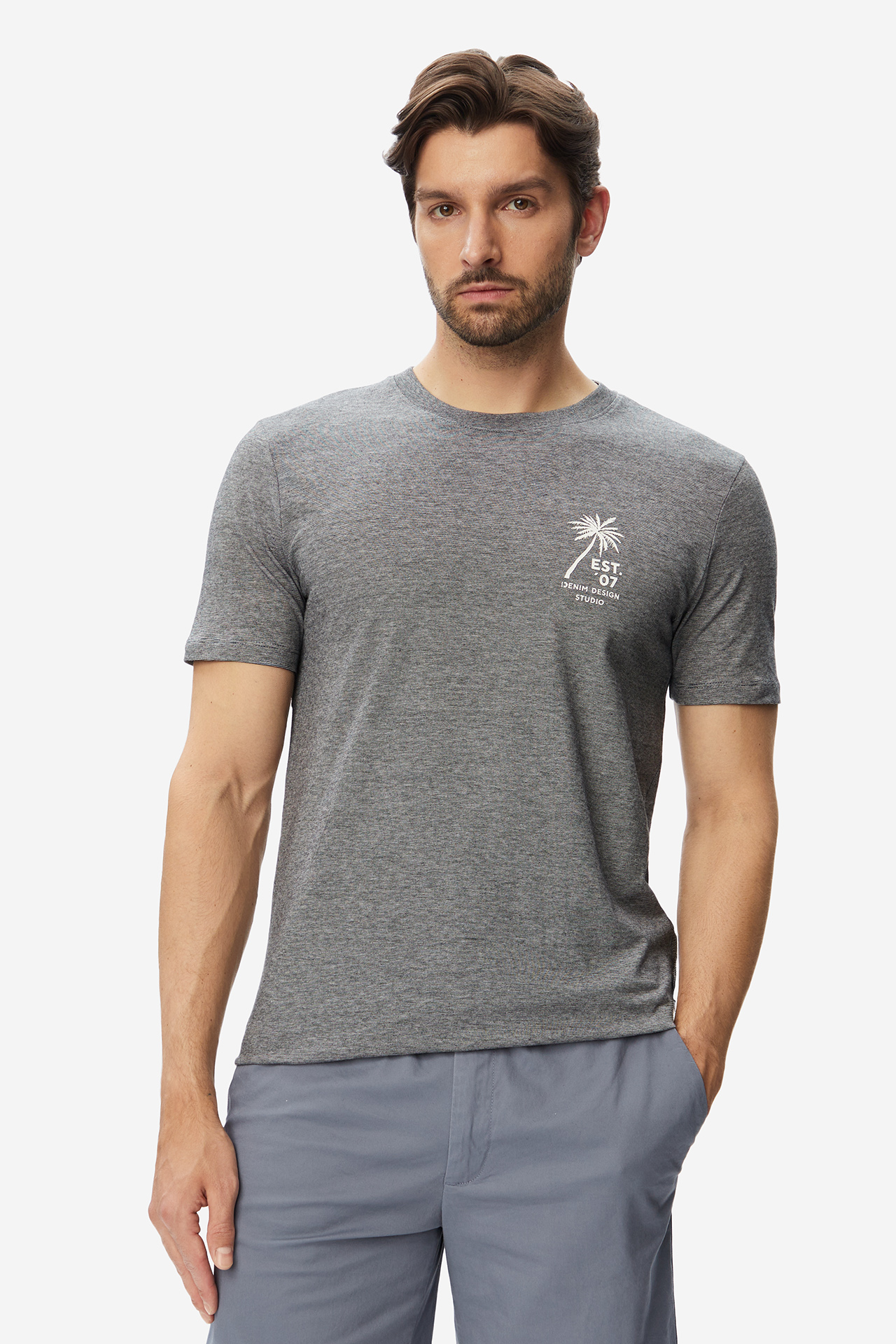 T-shirt TOM TAILOR 1050359-29999 Szary ciemny