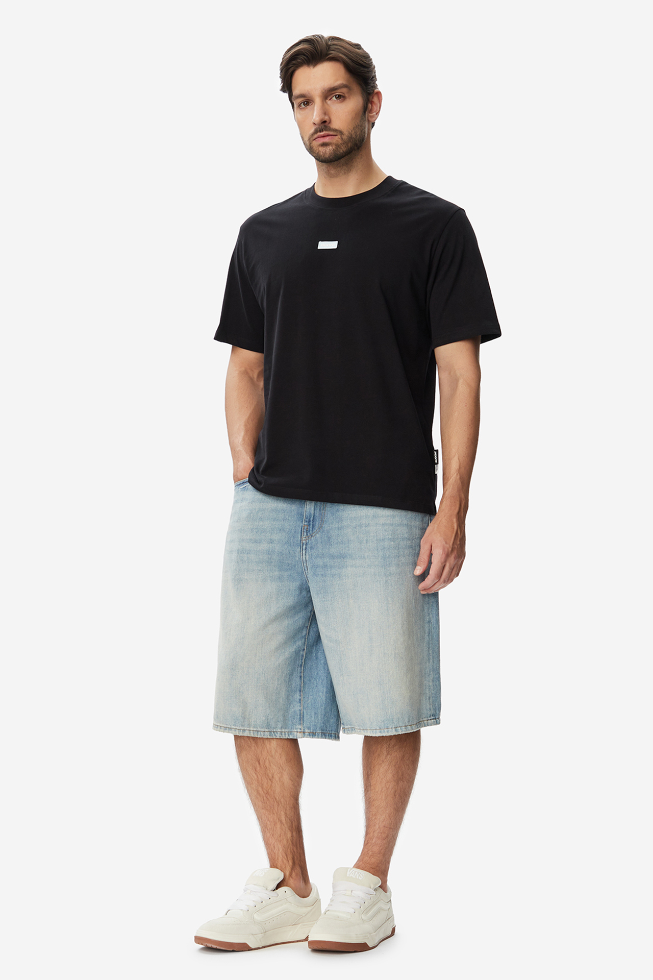 T-shirt JACK&JONES 12295036-Black Czarny