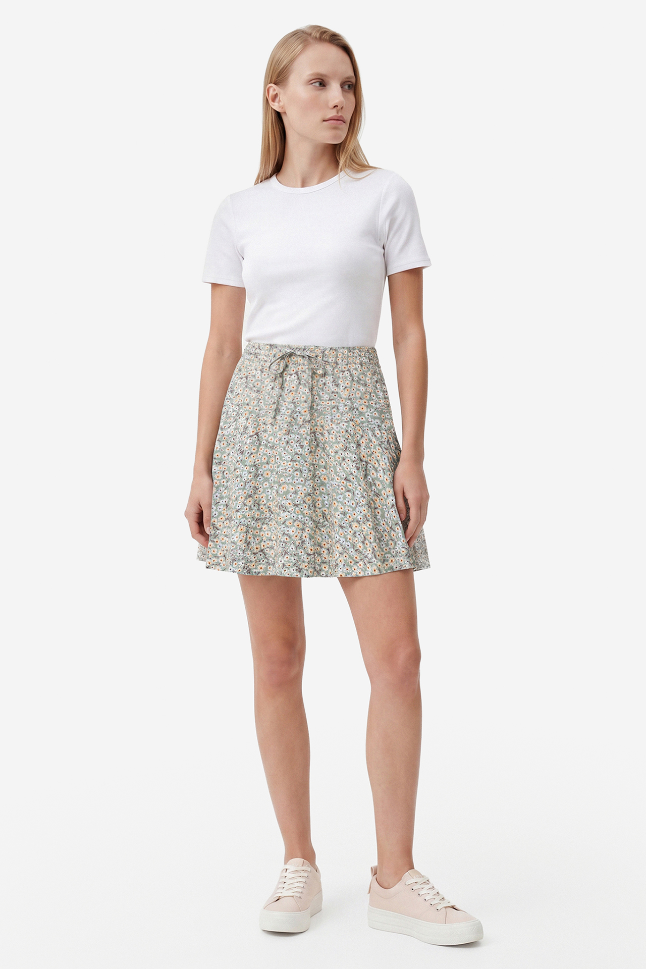 Spódnica ONLY 15322967-Gray-Mist Zielony