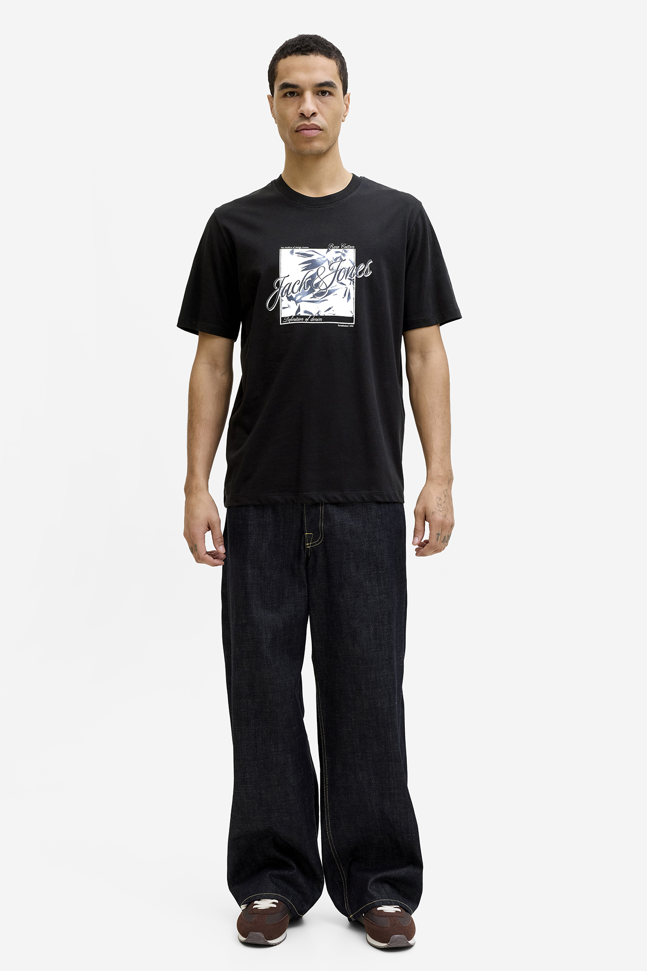 T-shirt JACK&JONES 12288088-Black Czarny