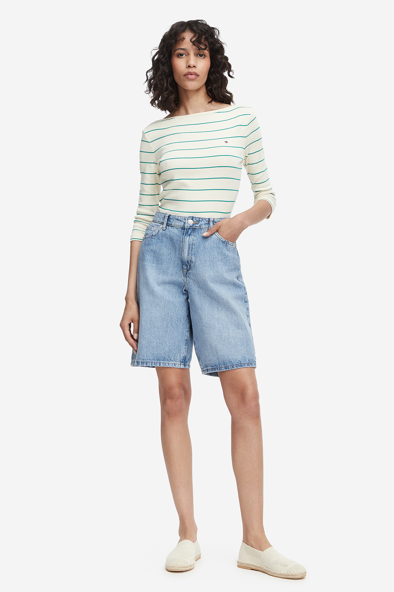 Spodenki ONLY 15256709-Light-Blue-Denim Niebieski