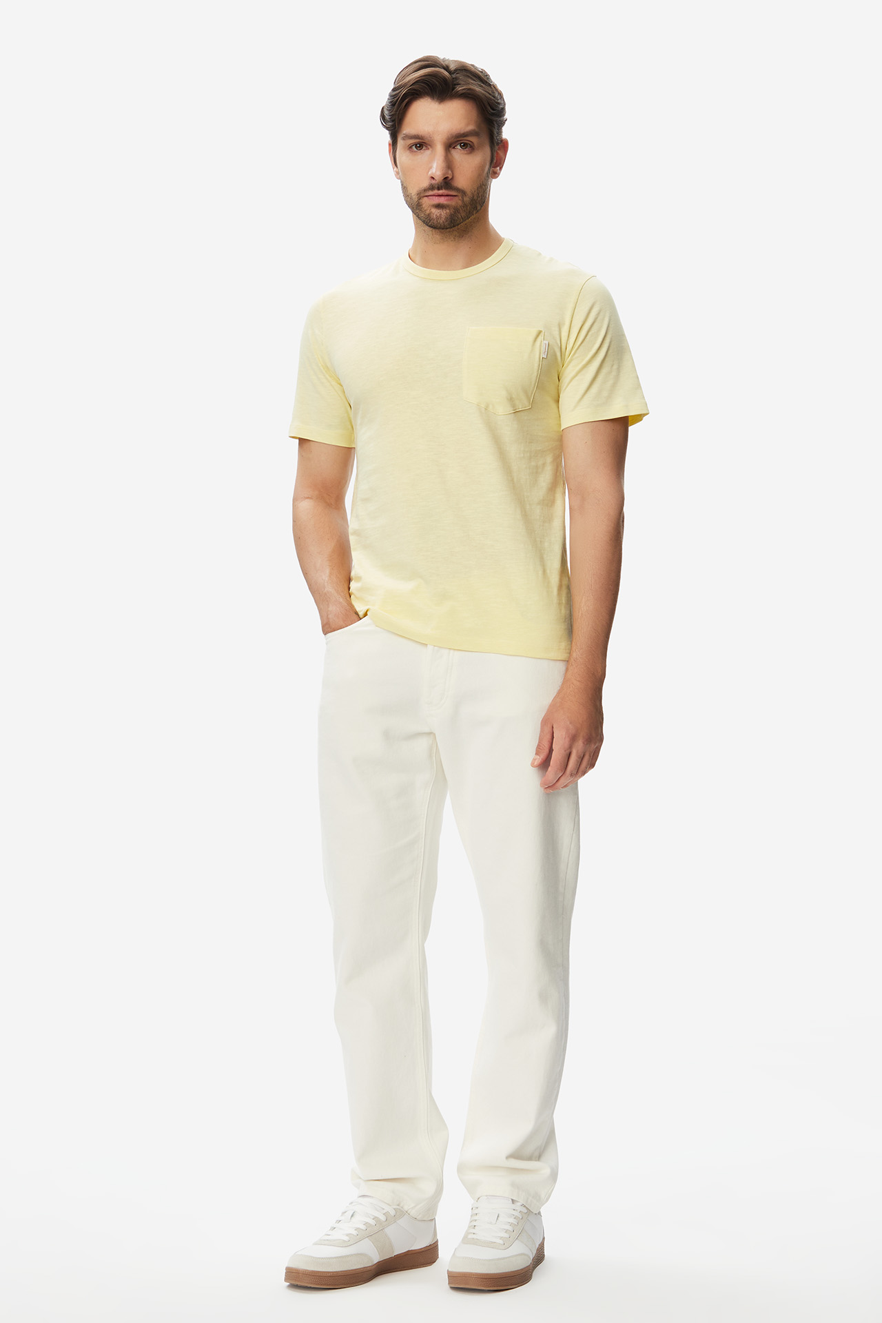 T-shirt JACK&JONES 12295066-Pastel Yellow Żółty jasny