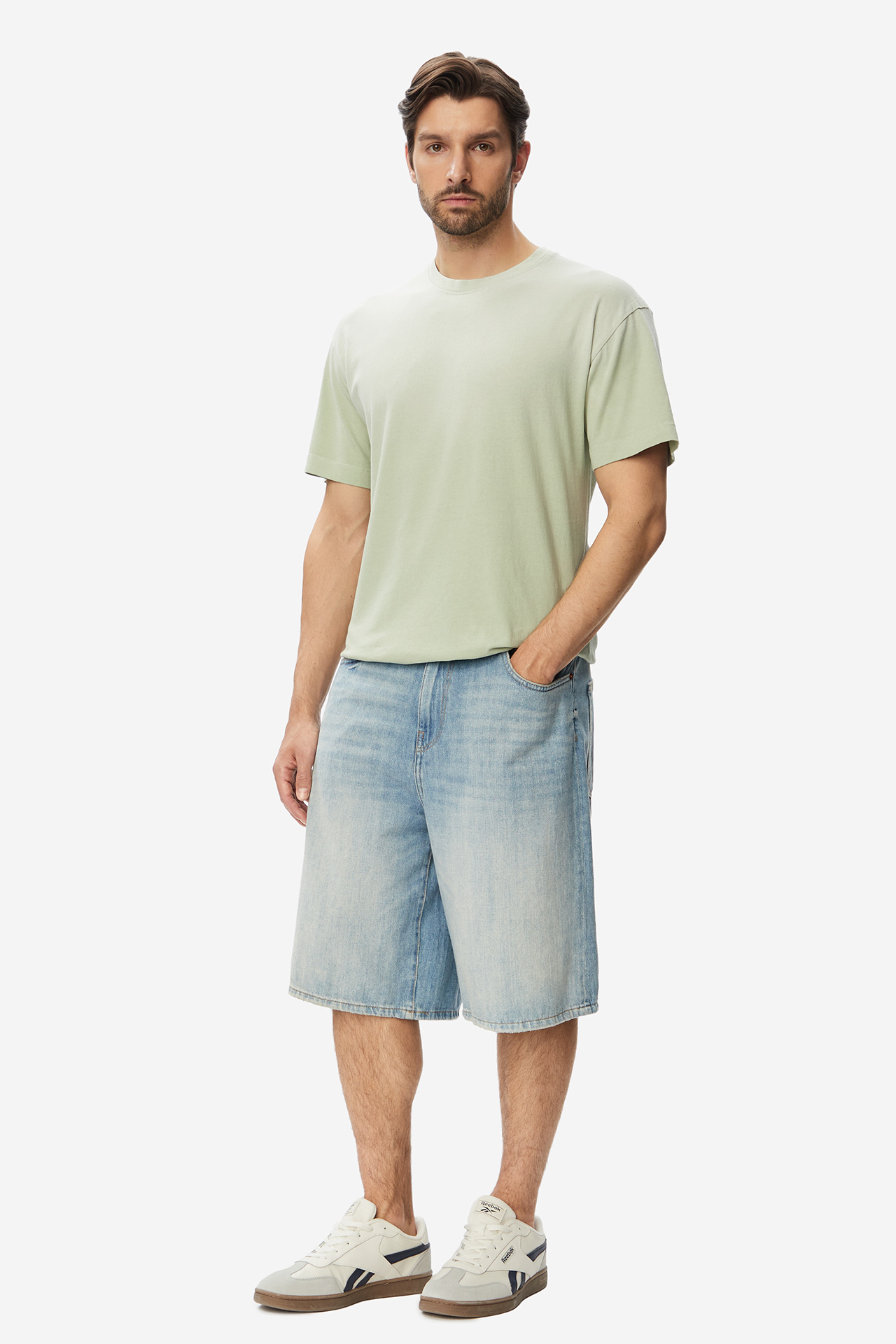 T-shirt JACK&JONES 12295501-Aqua Gray Szary