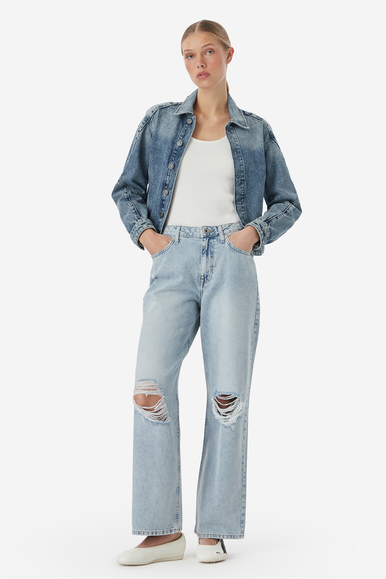 Spodnie jeansowe CROSS JEANS C 5741-005 Niebieski jasny