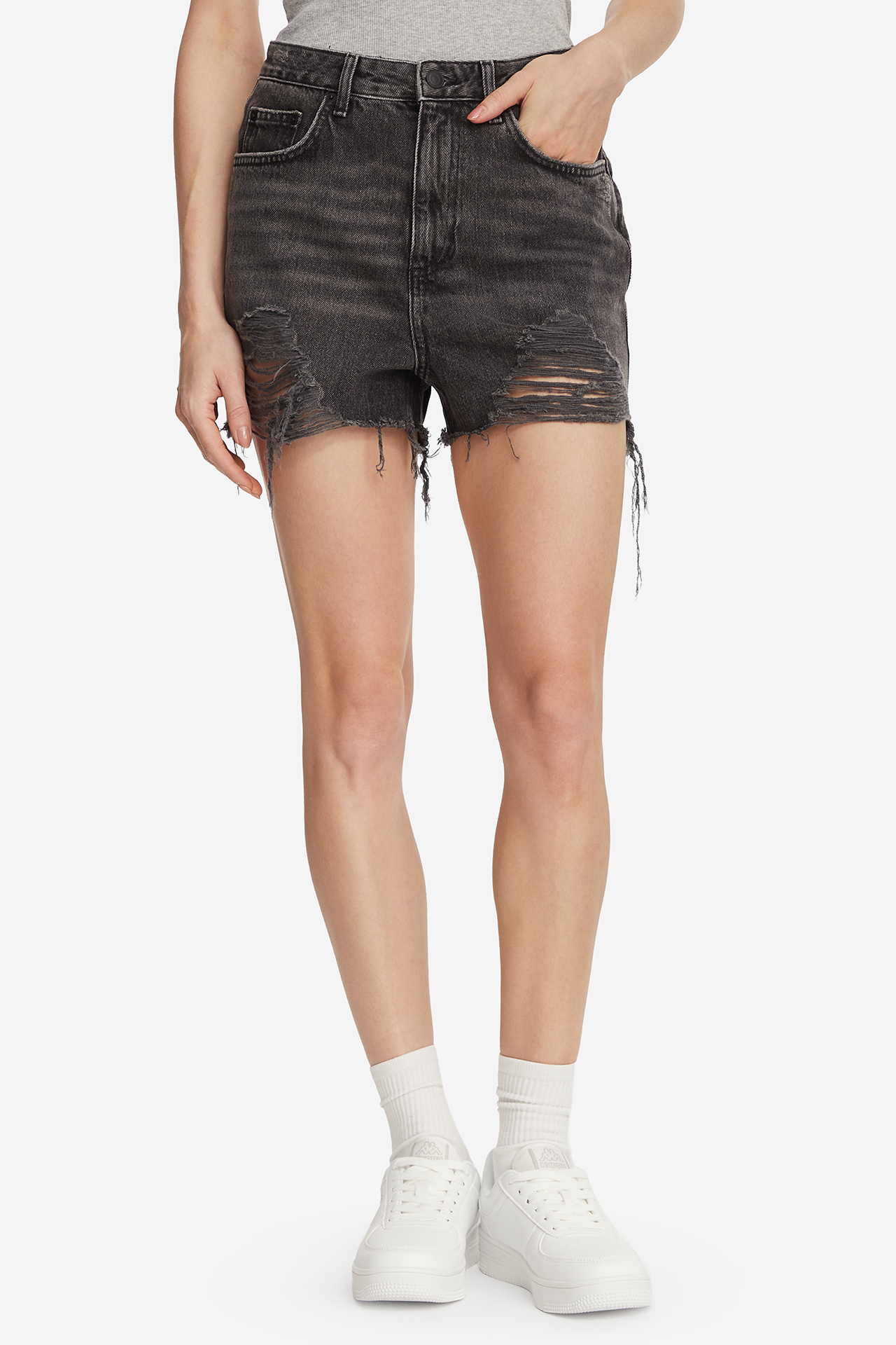 Spodenki jeansowe CROSS JEANS C 4534-094 Szary ciemny