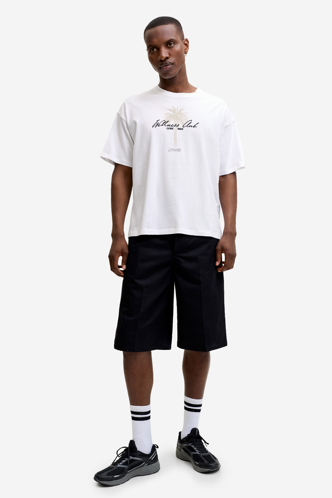 T-shirt JACK&JONES 12295526-Bright White Biały