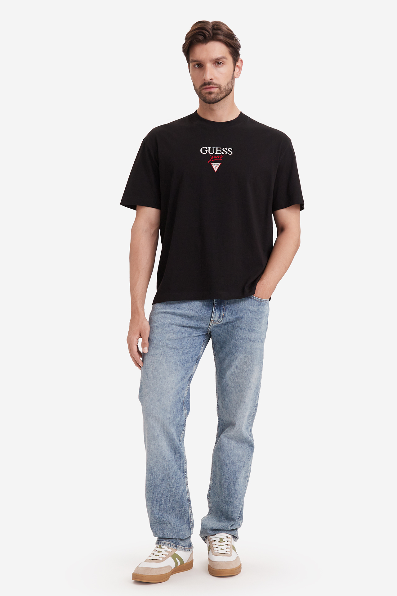Spodnie GUESS JEANS M6YA1BD1246-GFDM Niebieski