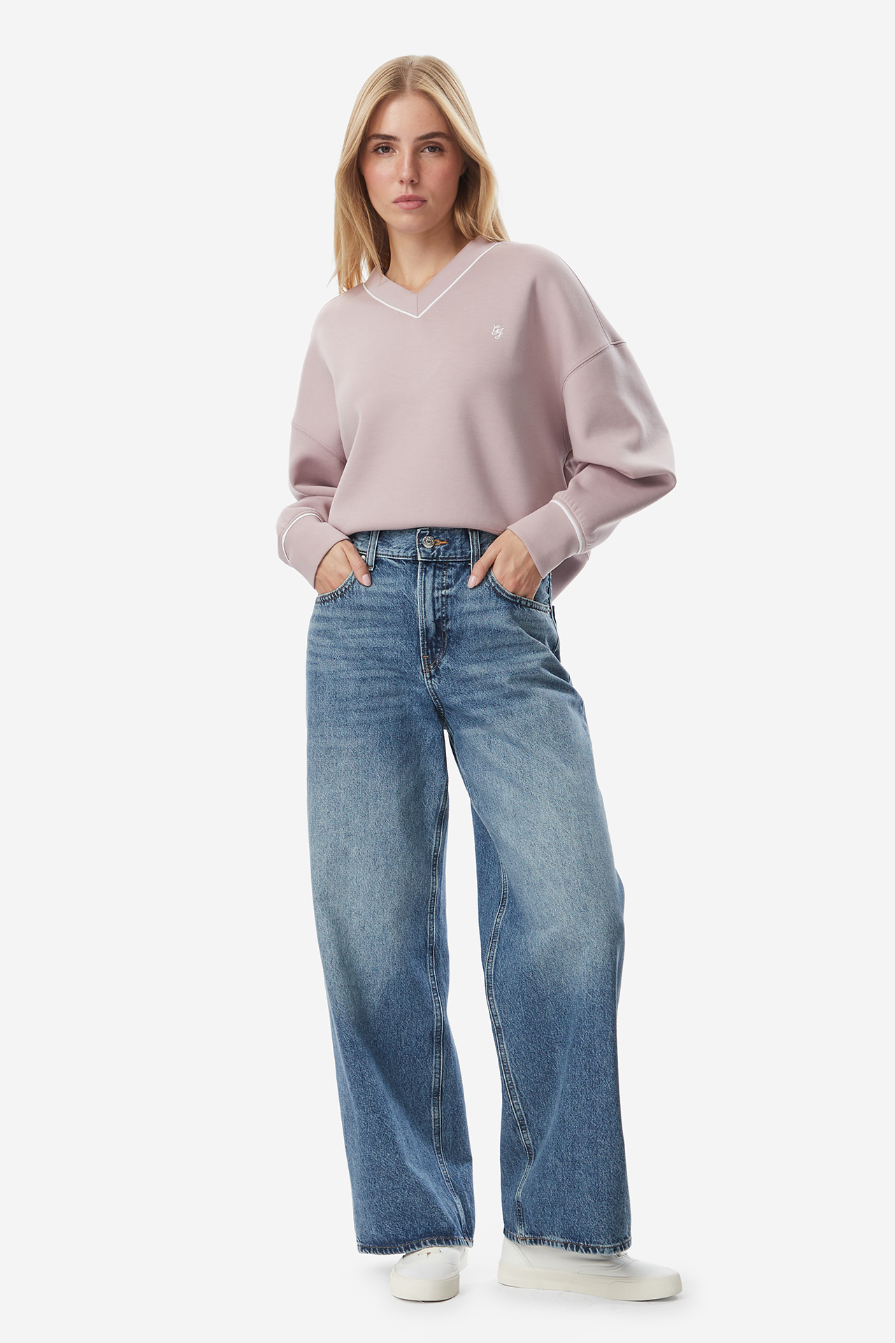 Bluza GUESS JEANS W6YQ12K3943-G478 Fioletowy jasny