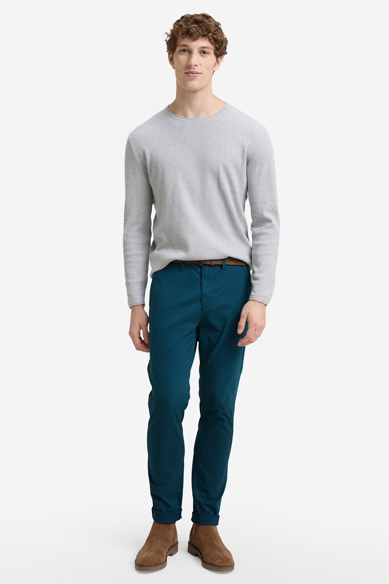 Spodnie TOM TAILOR 1027694-21179 Turkusowy