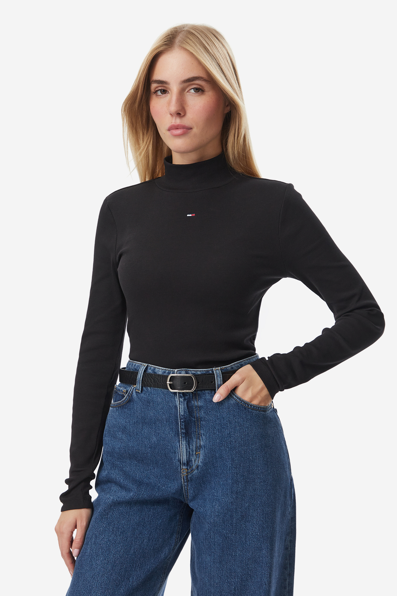 T-shirt Tommy Jeans DW0DW19830BDS Czarny