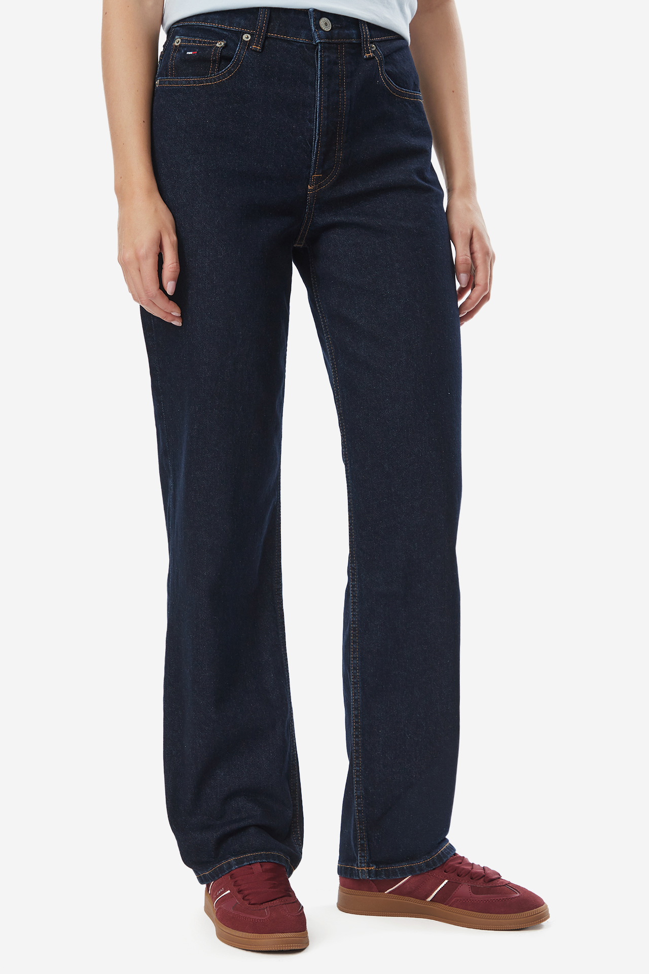Spodnie jeansowe Tommy Jeans DW0DW230301BK Granatowy