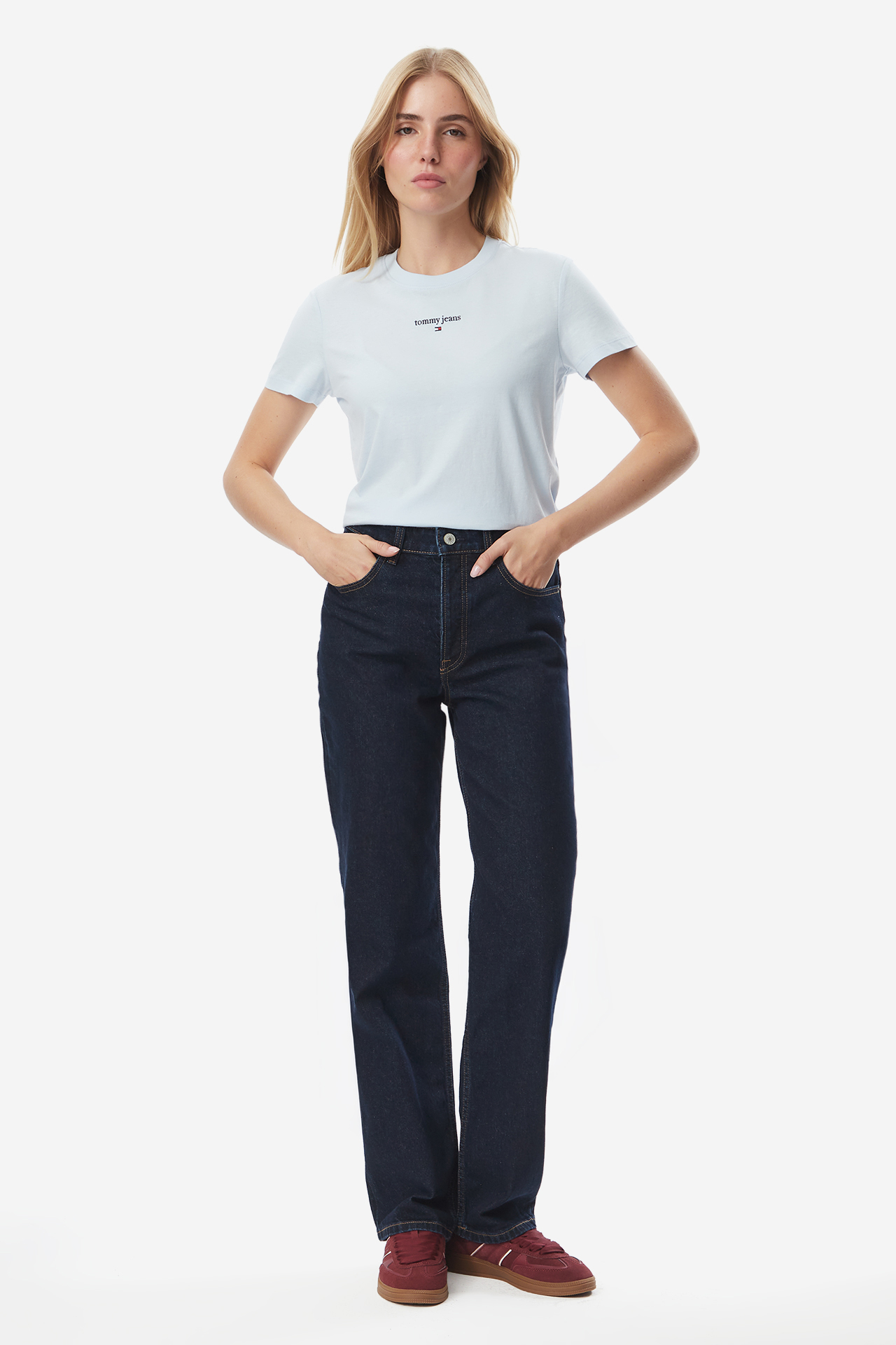 Spodnie jeansowe Tommy Jeans DW0DW230301BK Granatowy