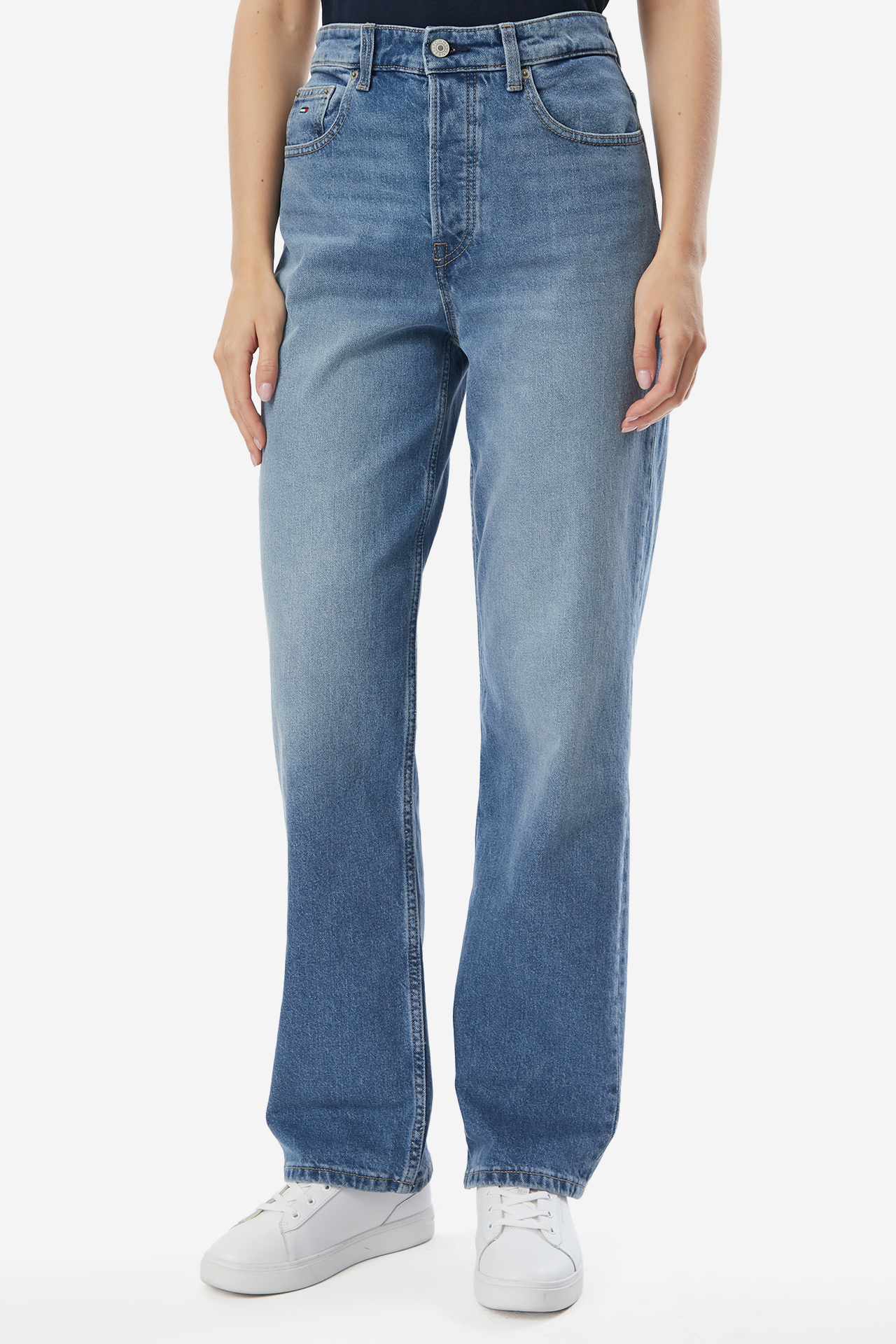Spodnie jeansowe Tommy Jeans DW0DW230281A5 Niebieski