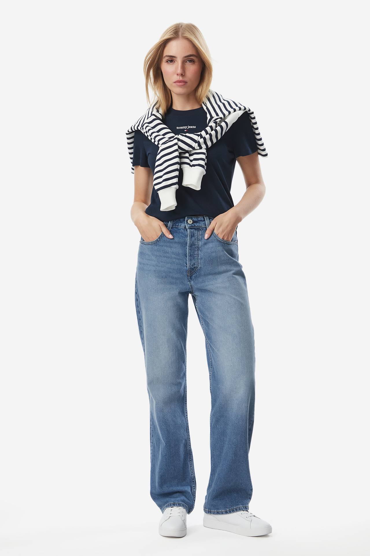 Spodnie jeansowe Tommy Jeans DW0DW230281A5 Niebieski