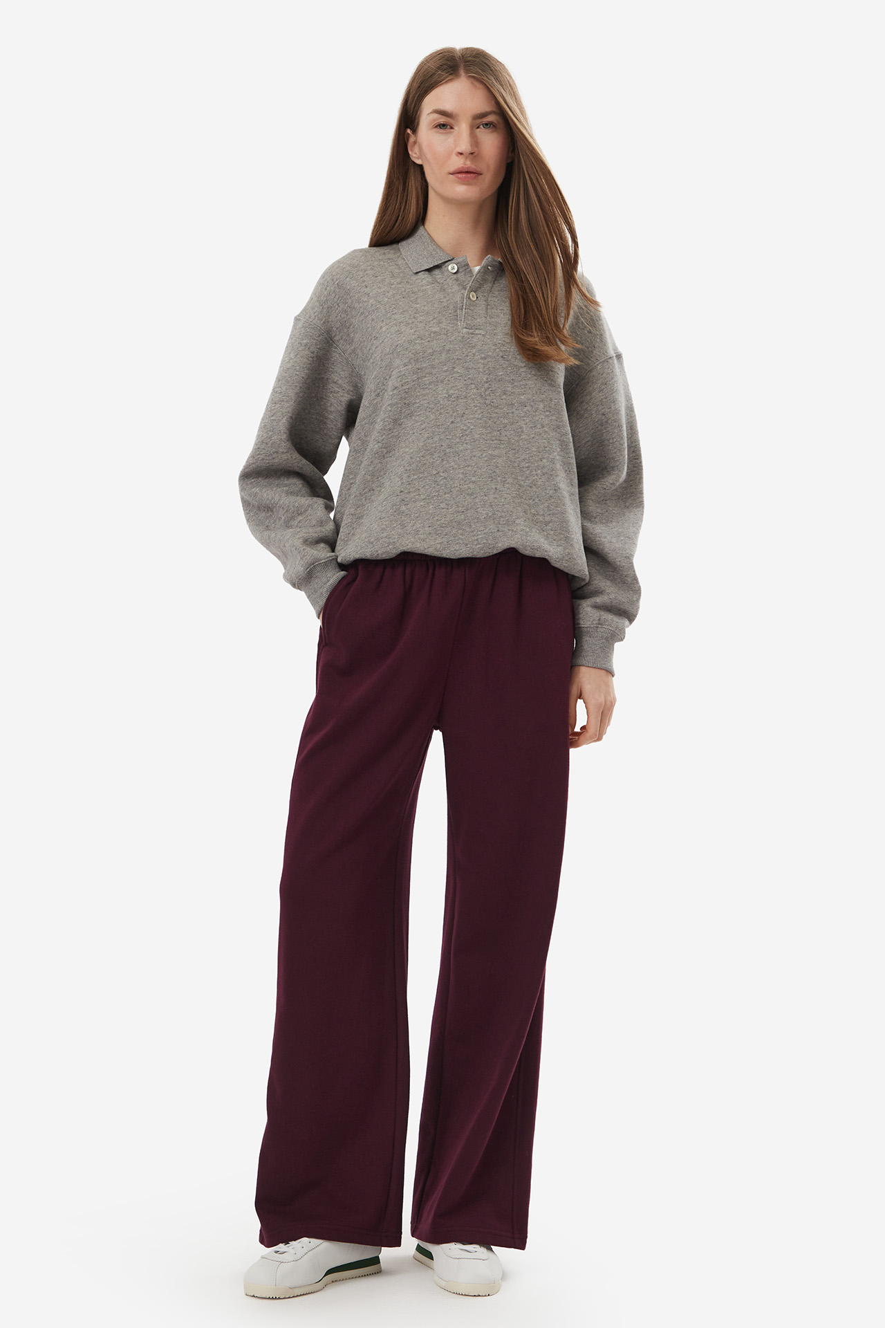Spodnie Tommy Jeans DW0DW23551V11 Bordowy