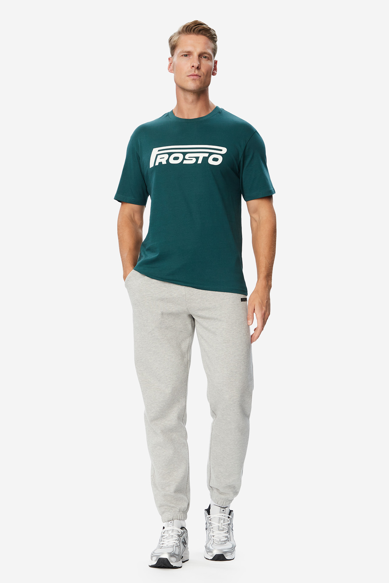 T-shirt PROSTO KL263MTEE1093 Zielony