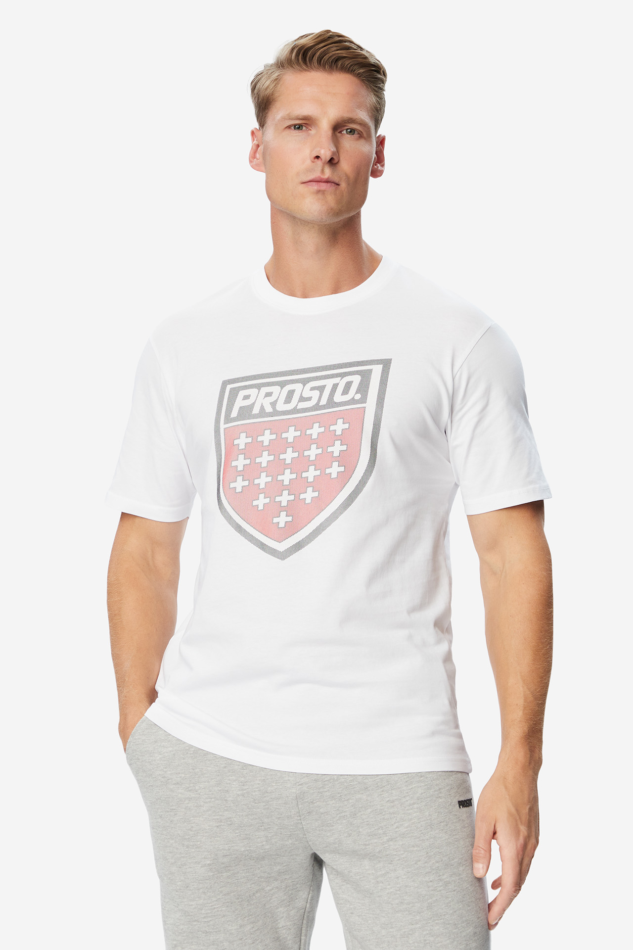 T-shirt PROSTO KL263MTEE1061 Biały