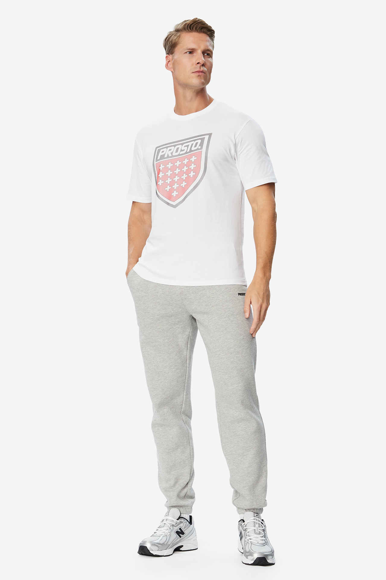 T-shirt PROSTO KL263MTEE1061 Biały