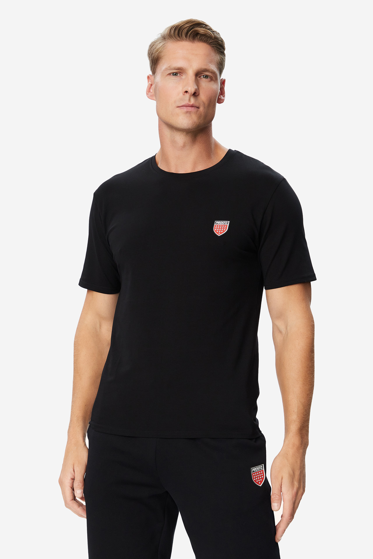 T-shirt PROSTO KL252MTEE1182 Czarny