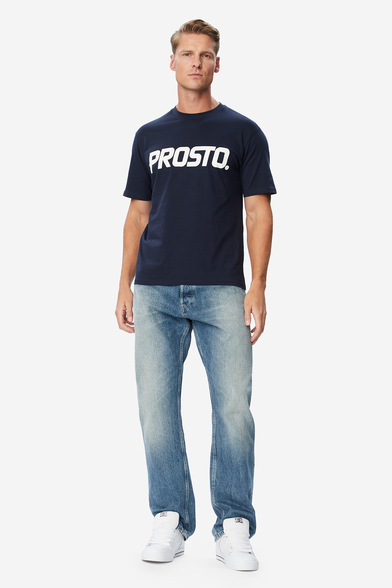 T-shirt PROSTO KL263MTEE1011 Granatowy
