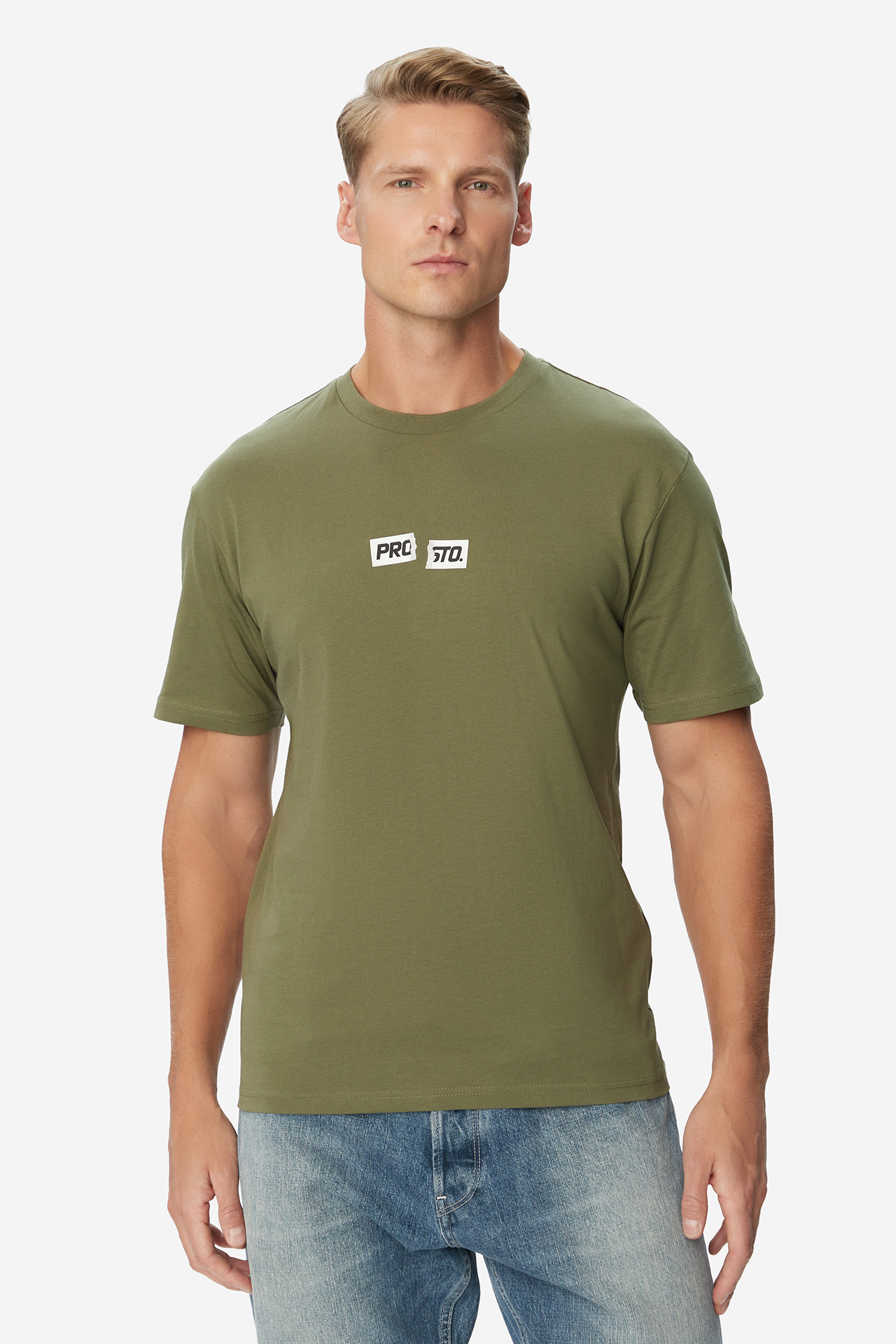 T-shirt PROSTO KL263MTEE1032 Zielony