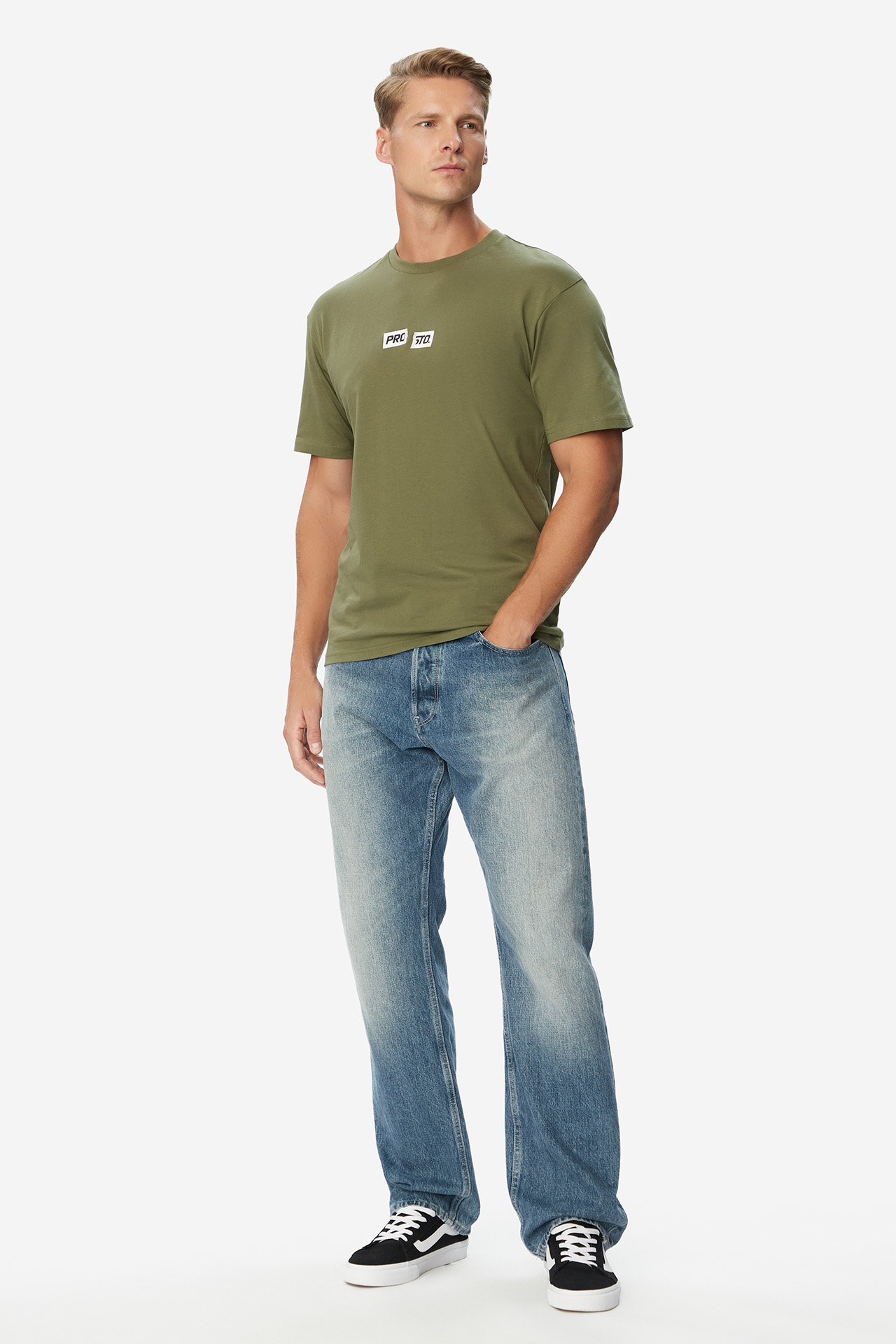 T-shirt PROSTO KL263MTEE1032 Zielony