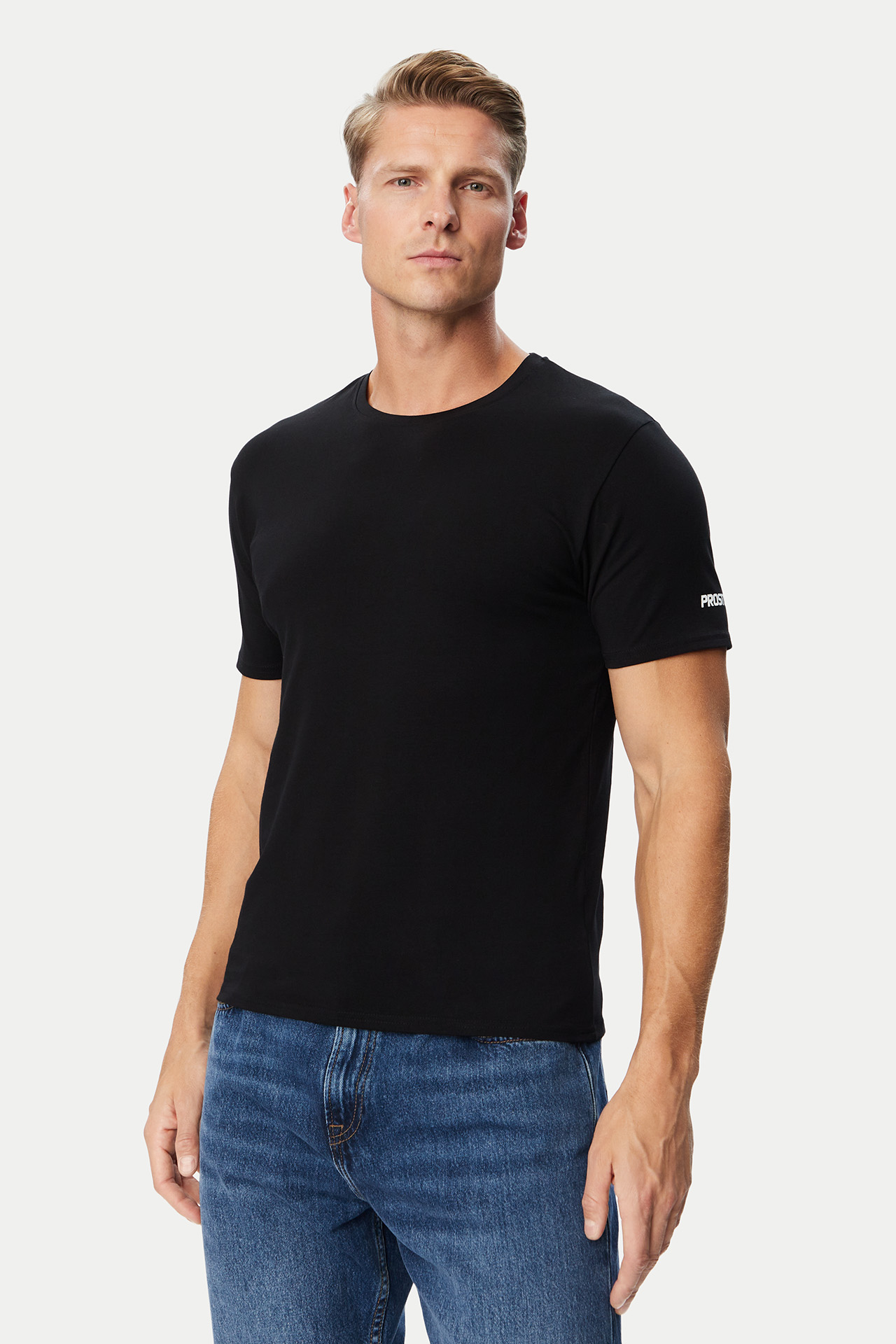 T-shirt PROSTO KL252MTEE1132 Czarny