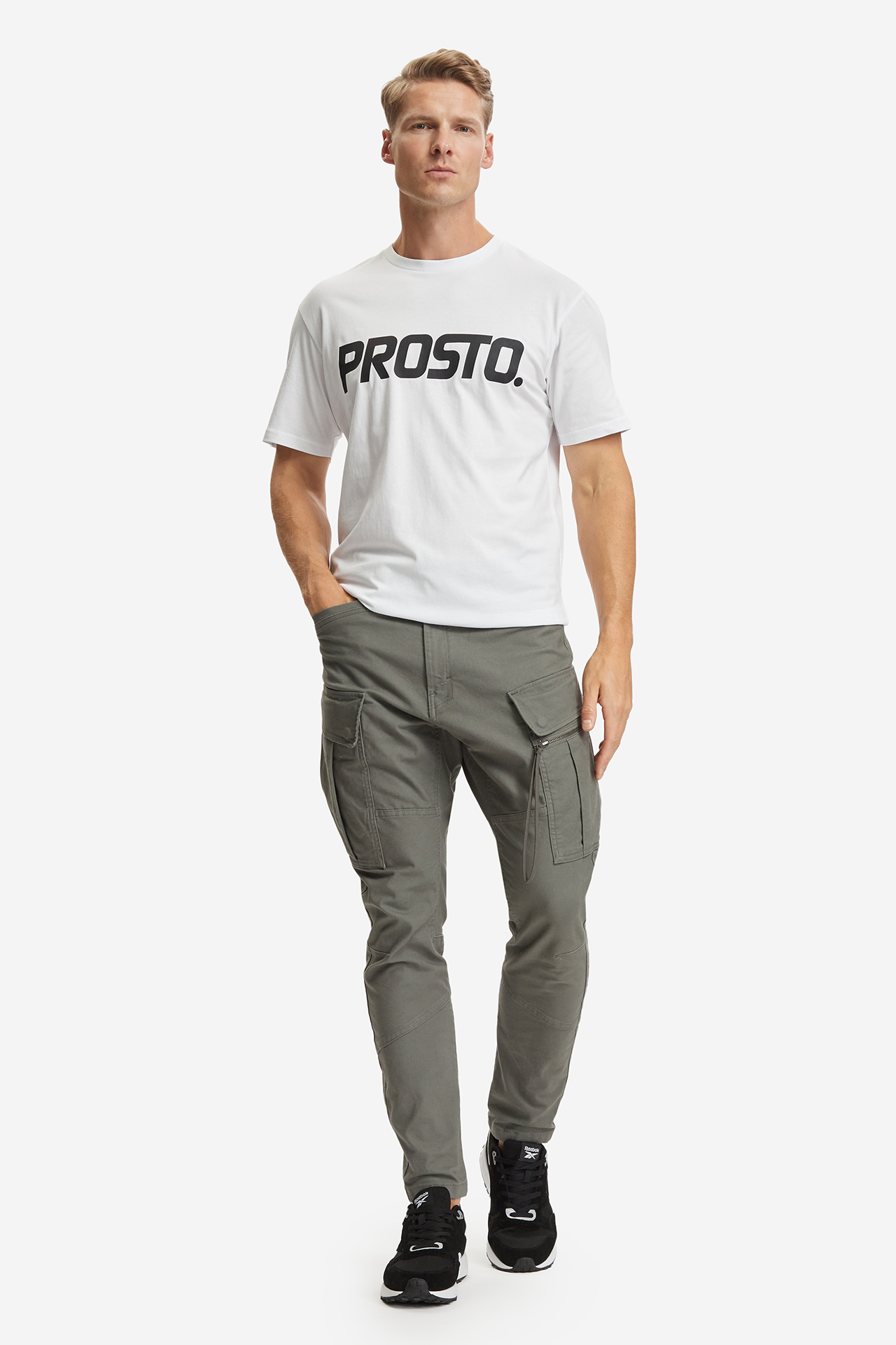 T-shirt PROSTO KL252MTEE1012 Biały
