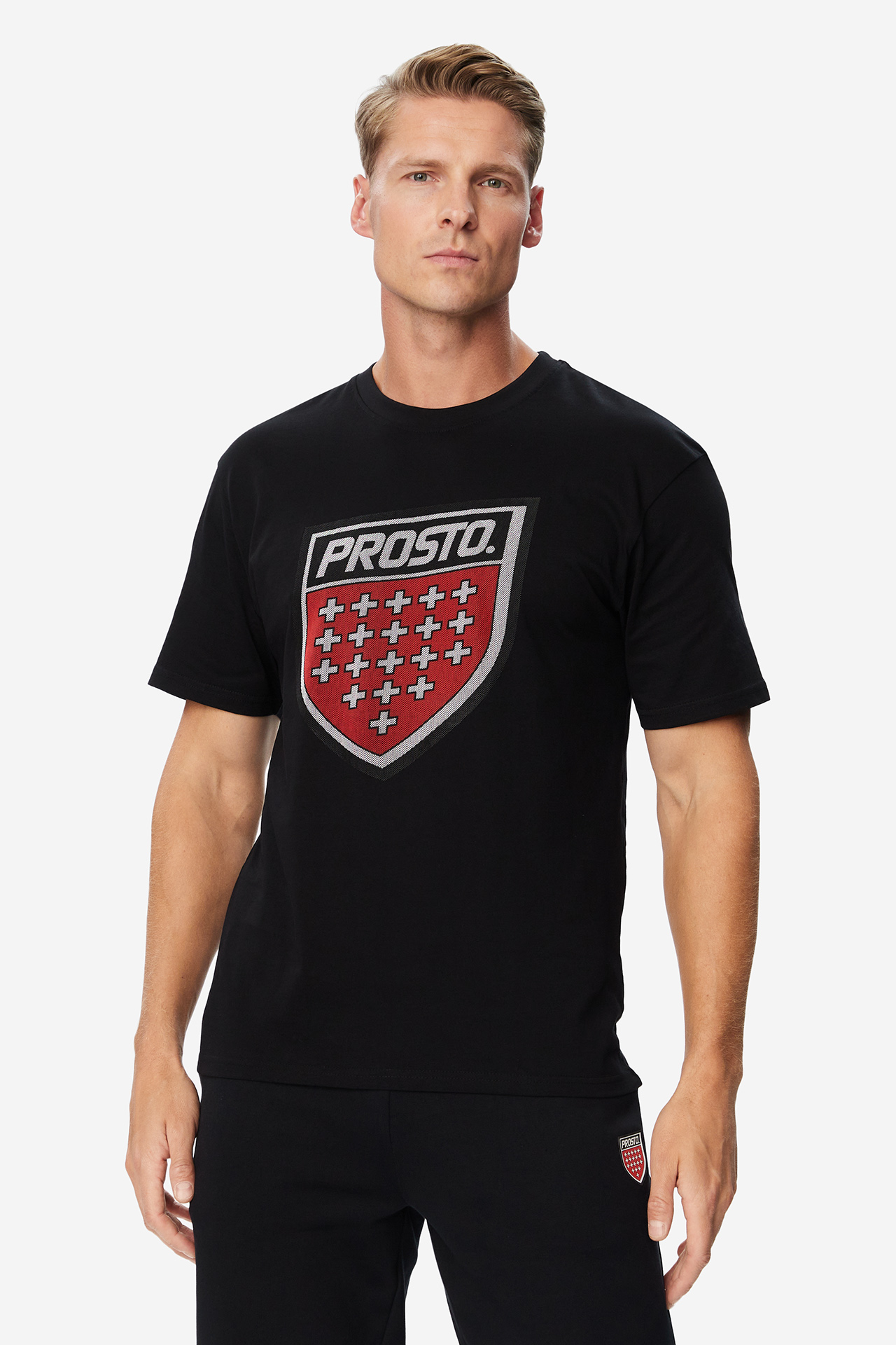 T-shirt PROSTO KL252MTEE1201 Czarny