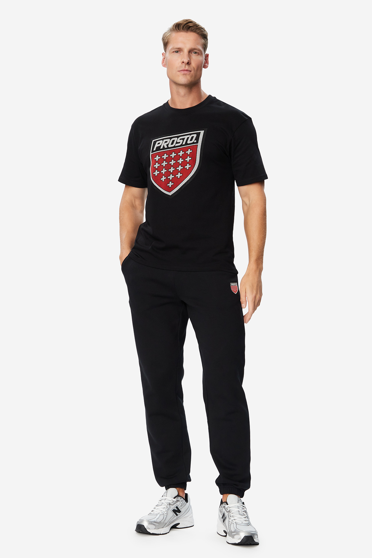 T-shirt PROSTO KL252MTEE1201 Czarny