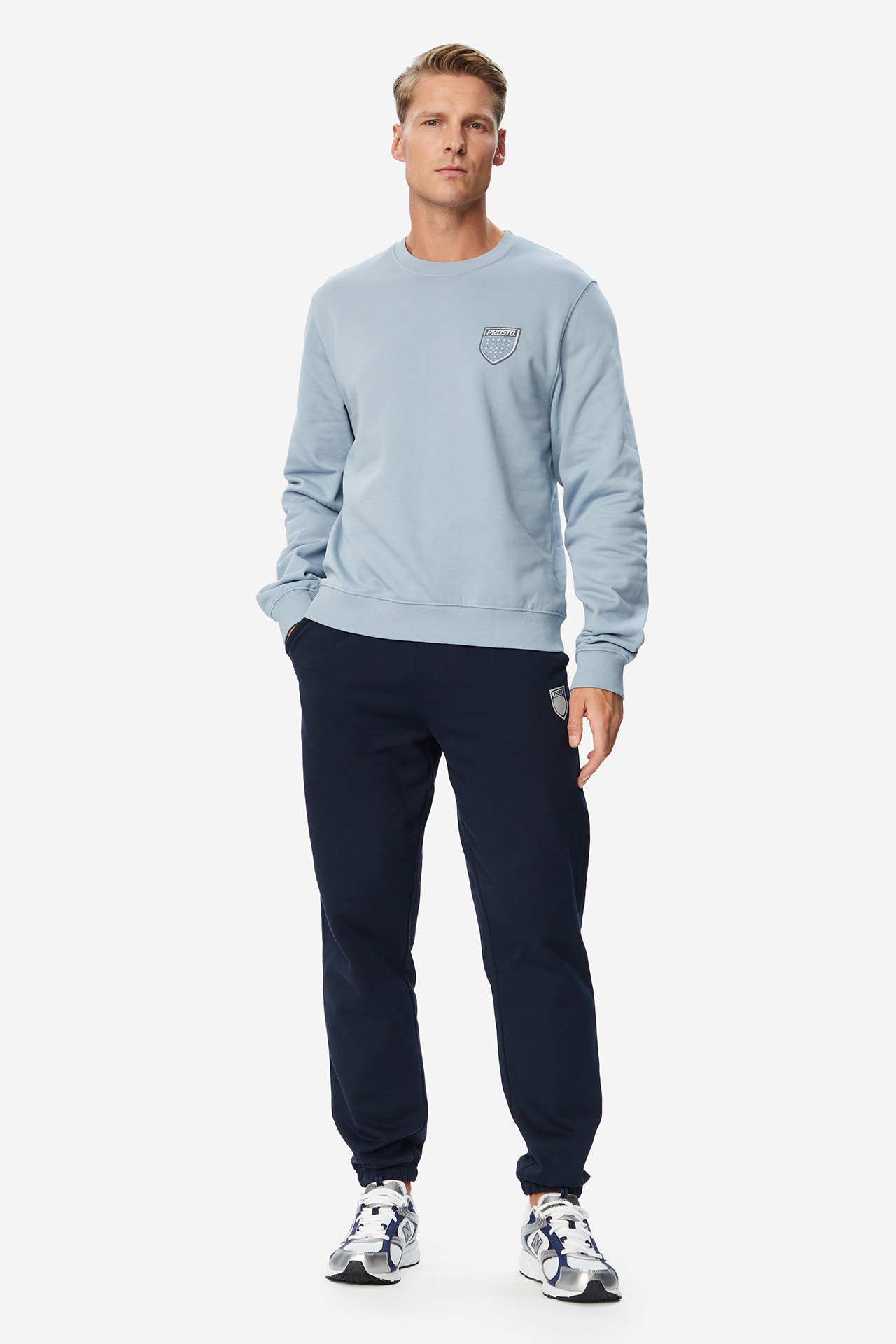 Bluza PROSTO KL263MSWE1021 Niebieski jasny