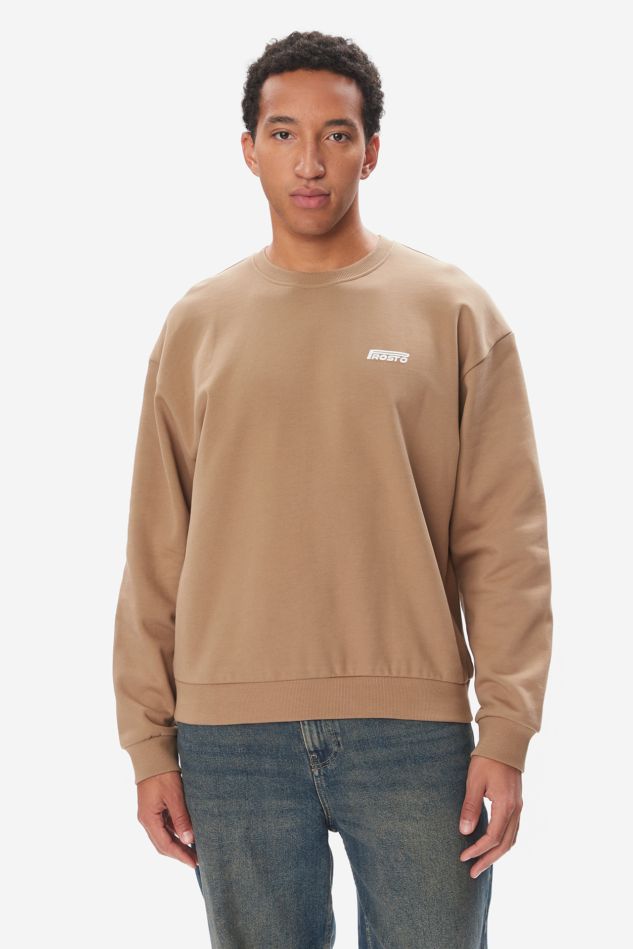 Bluza PROSTO KL263MSWE1042 Beżowy ciemny