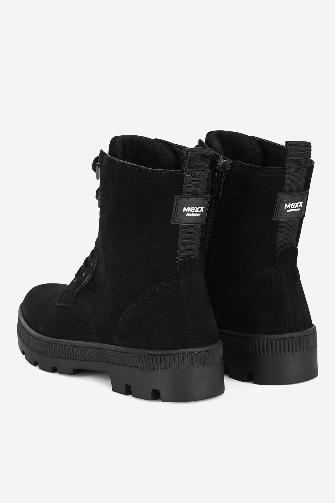 Šněrovací vyšší obuv ČERNÁ