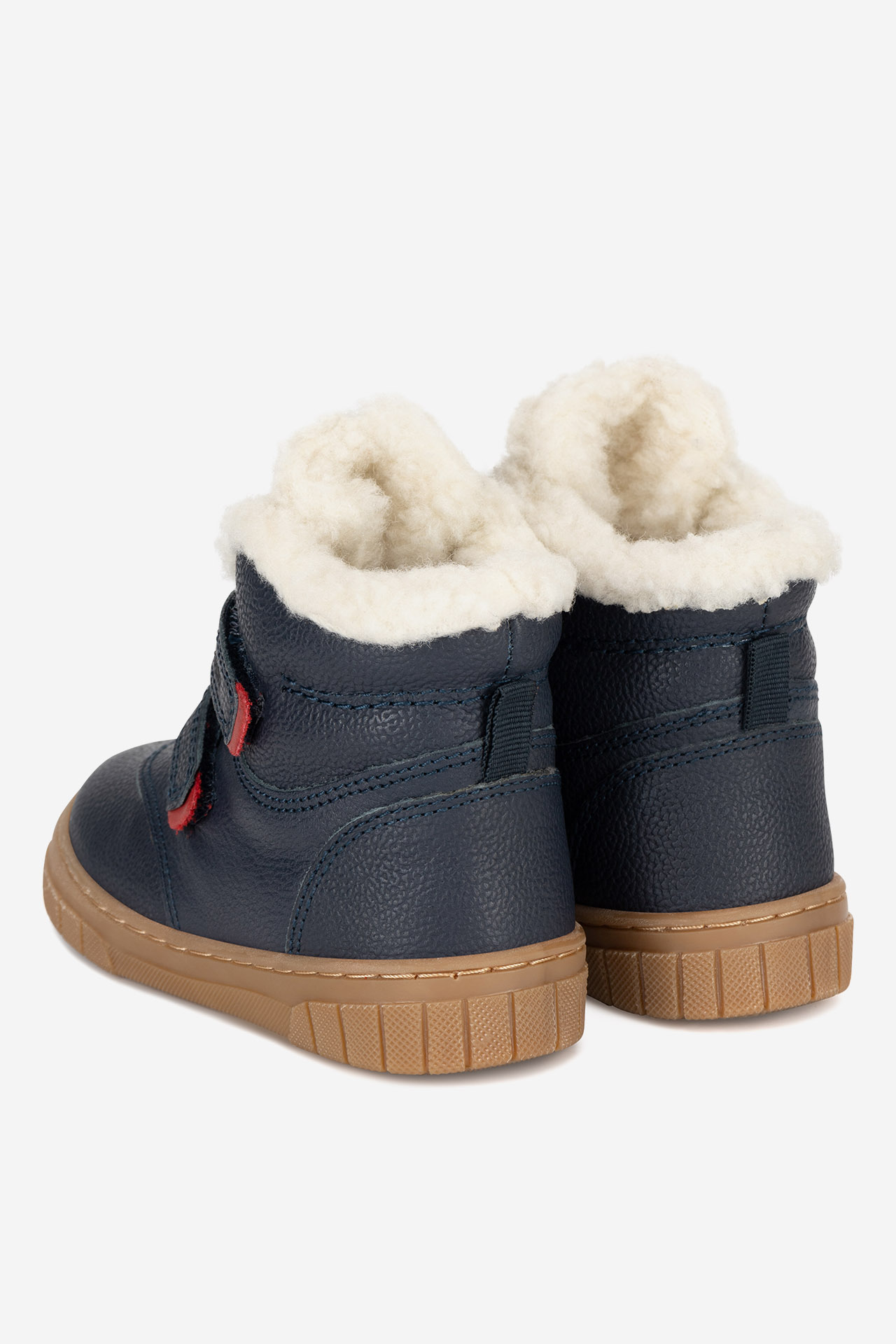 Šněrovací vyšší obuv TMAVĚ MODRÁ