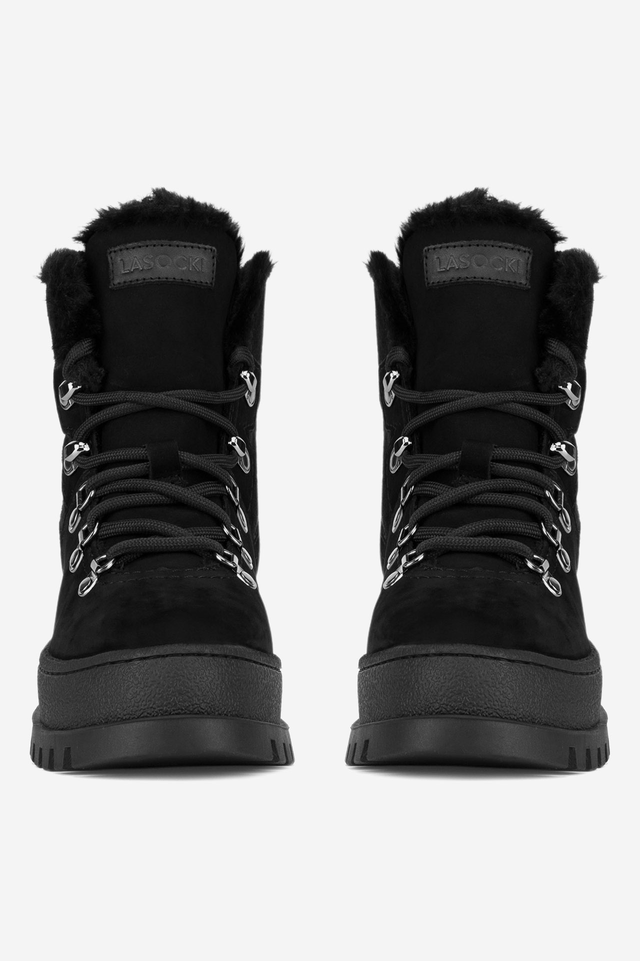 Šnurovacie topánky Čierna