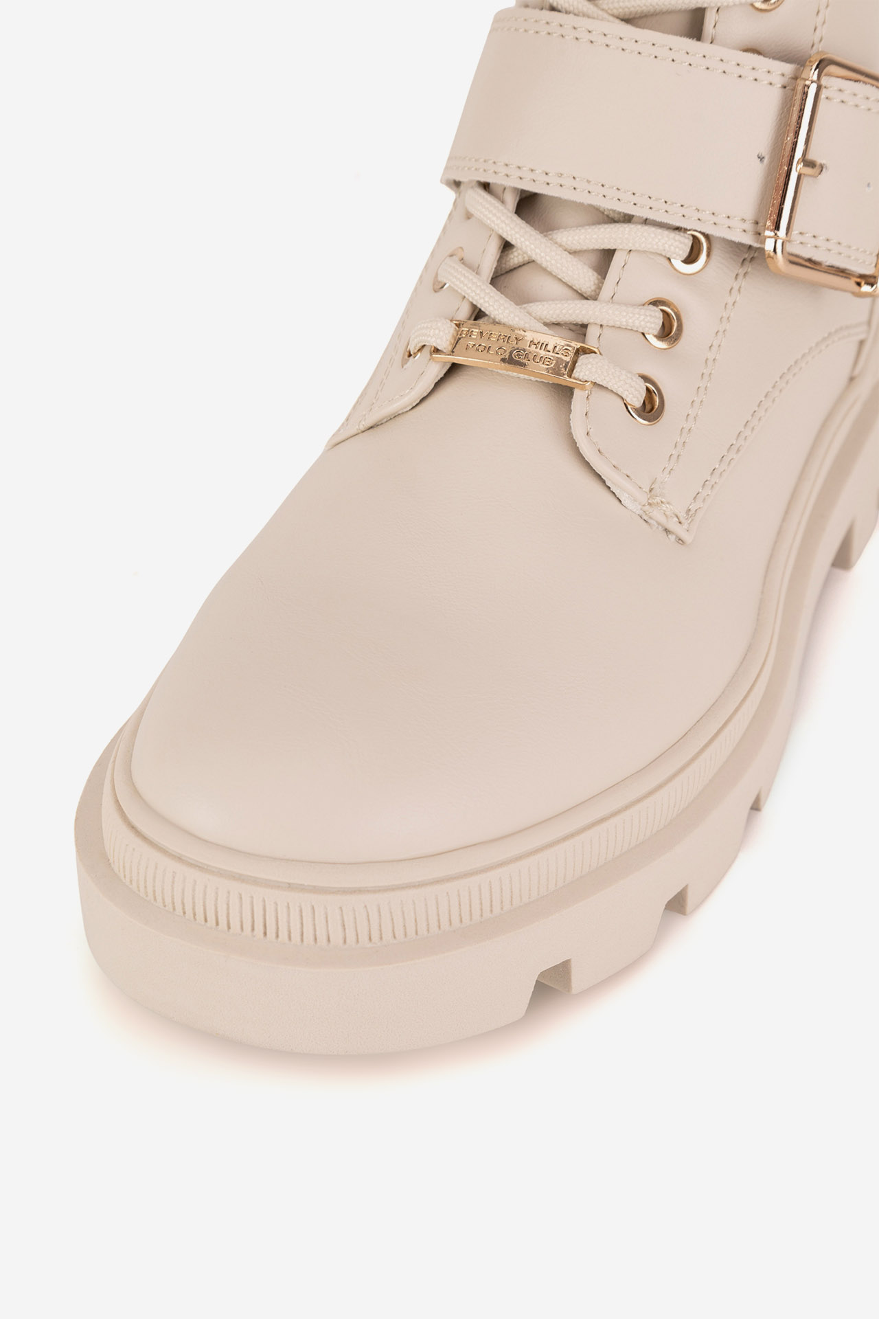 Šněrovací vyšší obuv BÉŽOVÁ