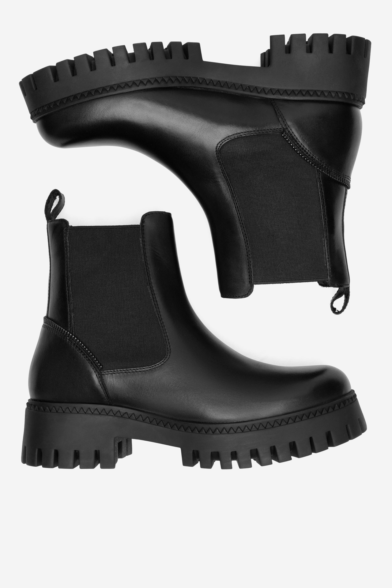 Gležnjarji chelsea Črna