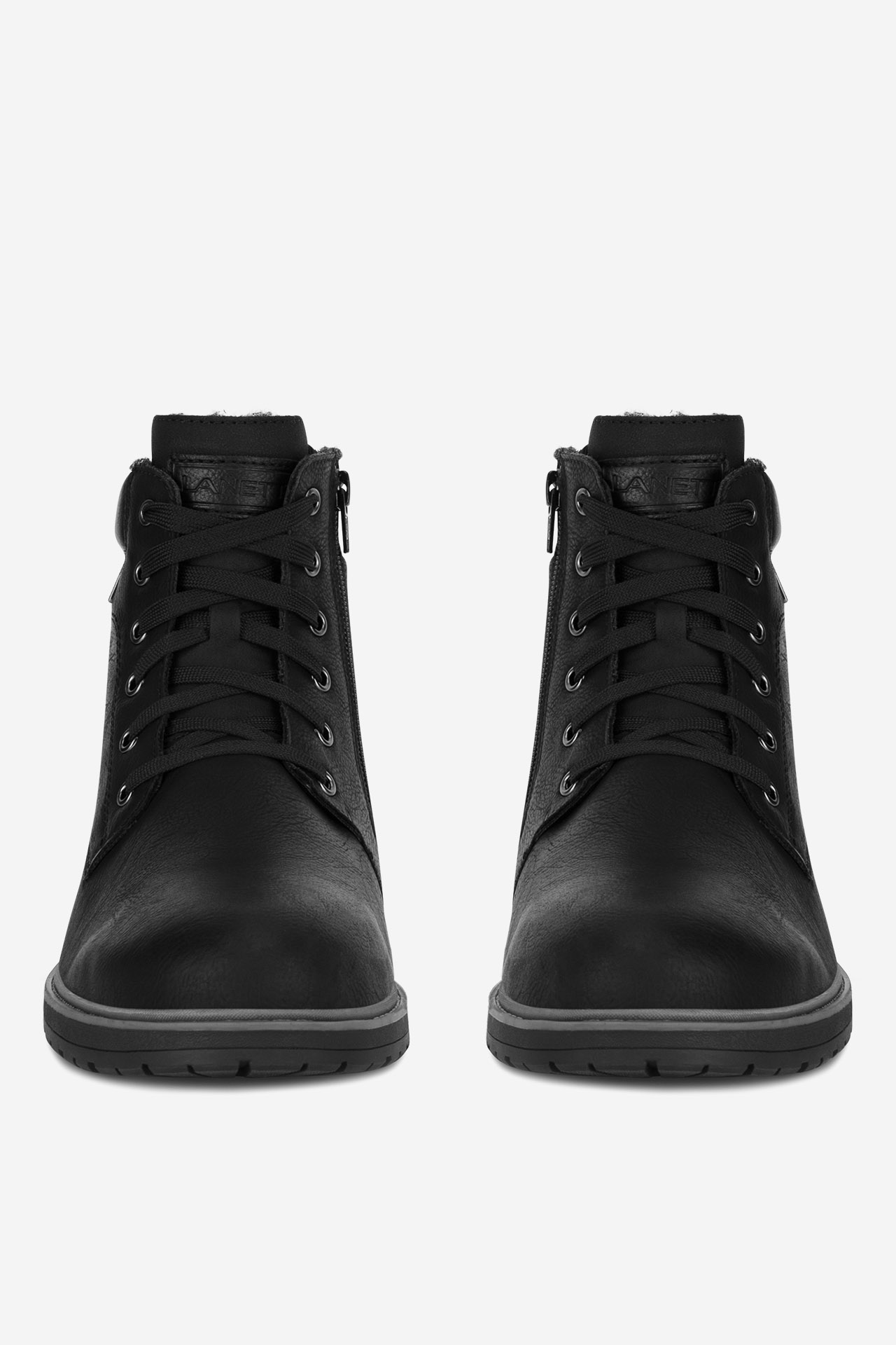 Gležnjarji z vezalkami Črna