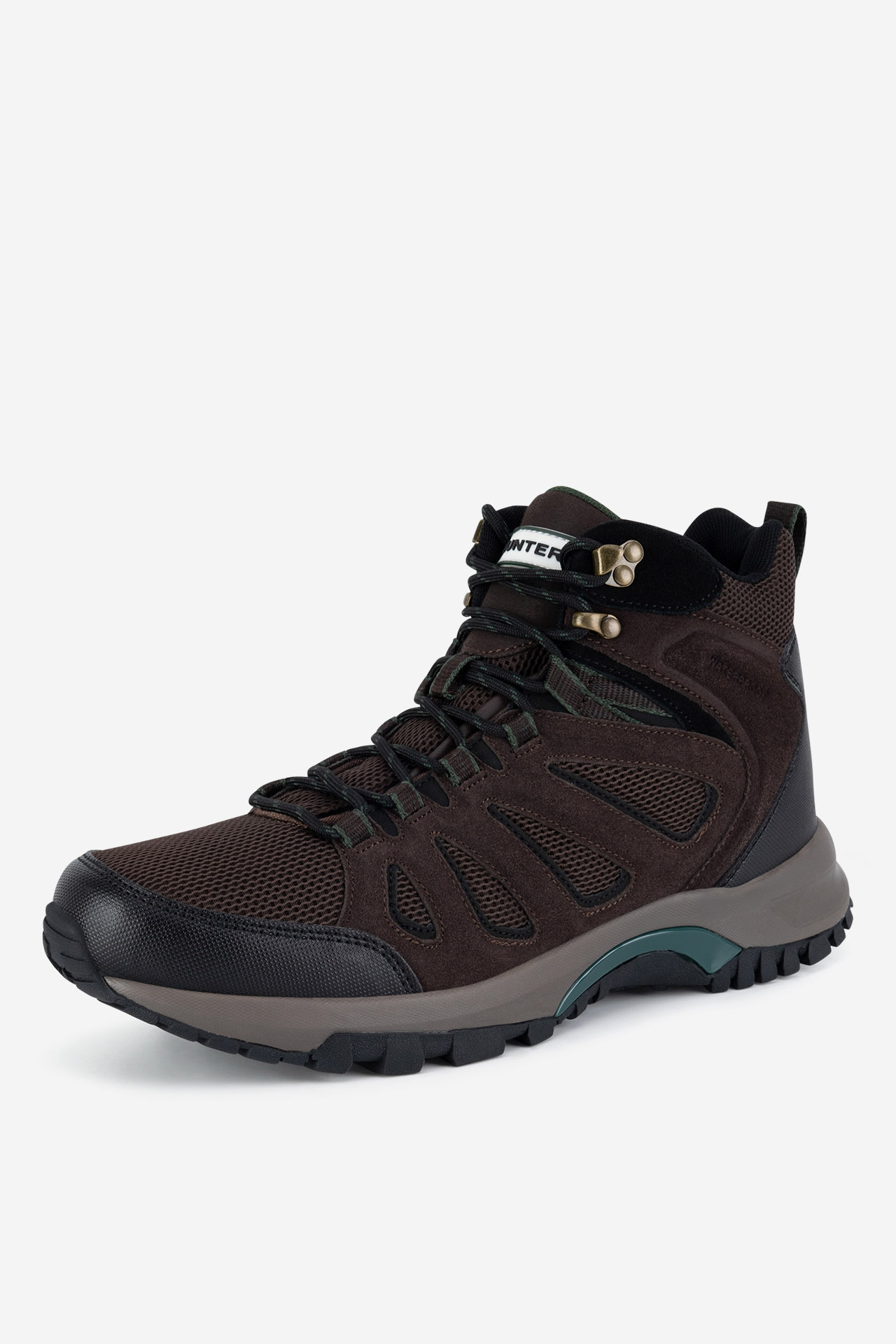 Gležnjarji z vezalkami Čokoladno rjava